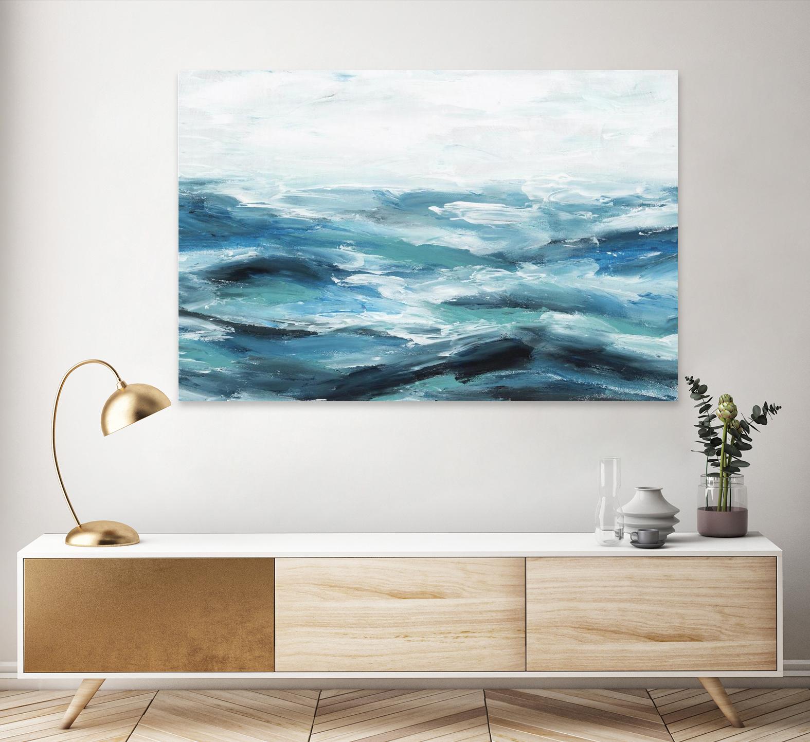 Oceanic I by Isabelle Z on GIANT ART - white sea scene