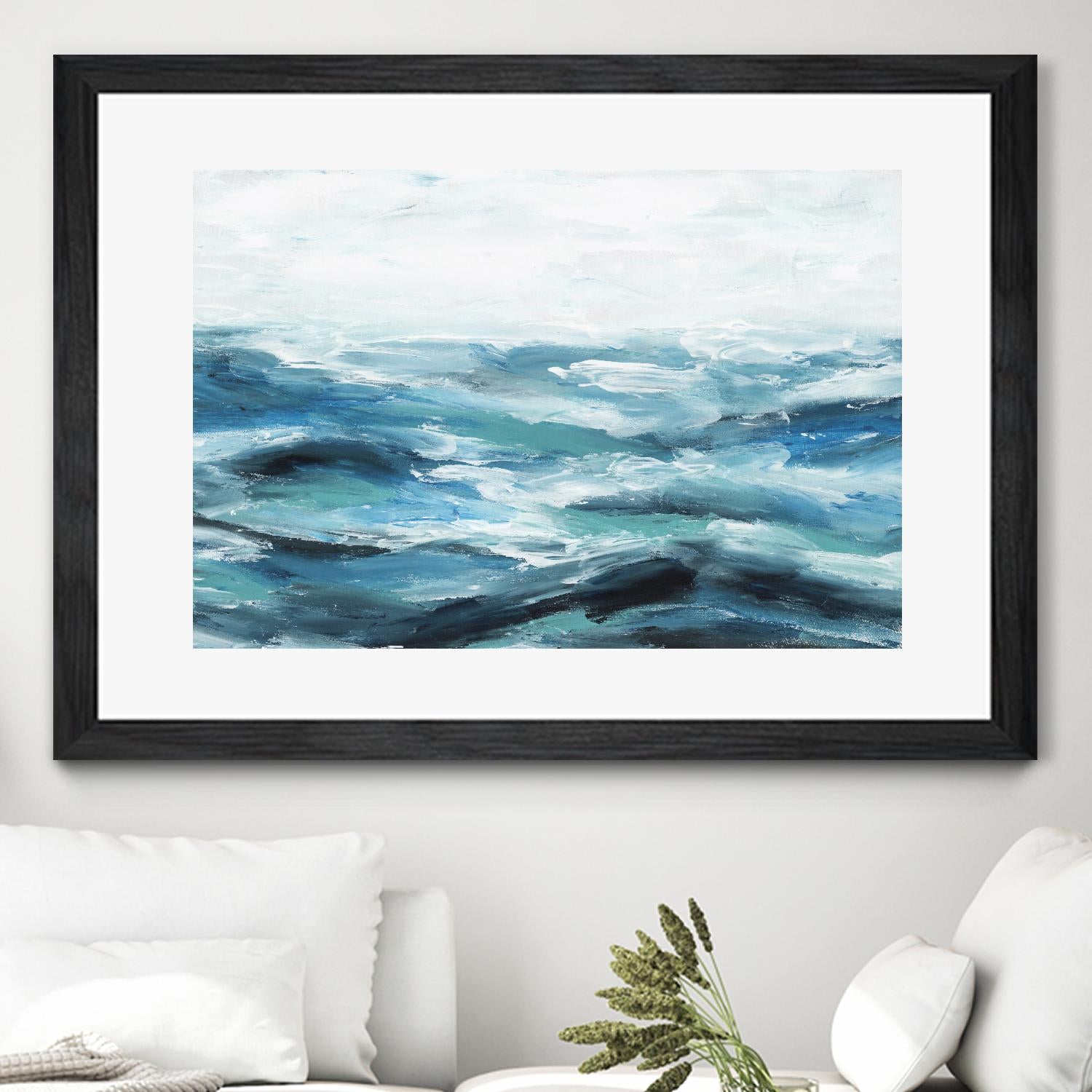 Oceanic I by Isabelle Z on GIANT ART - white sea scene