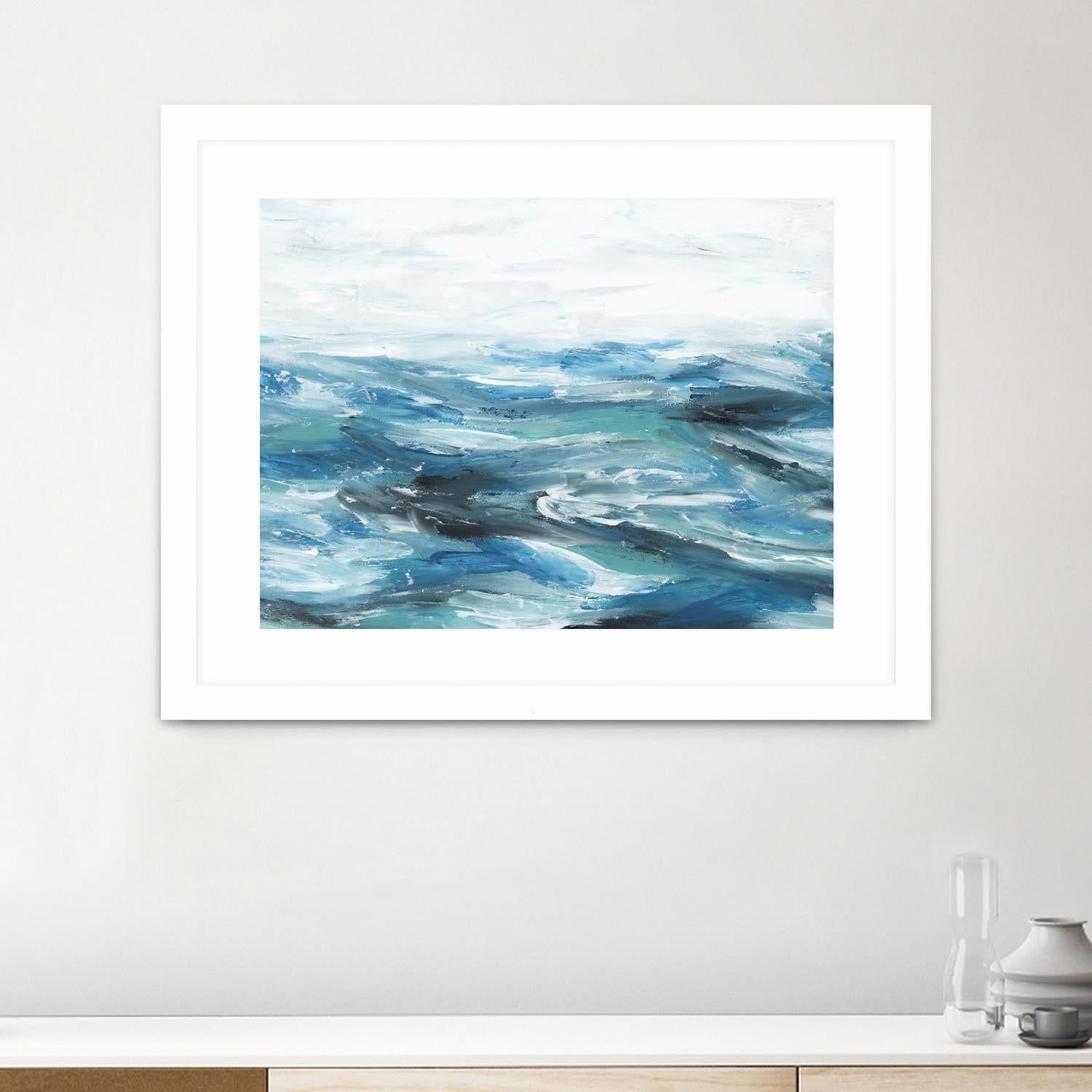 Oceanic II by Isabelle Z on GIANT ART - white sea scene