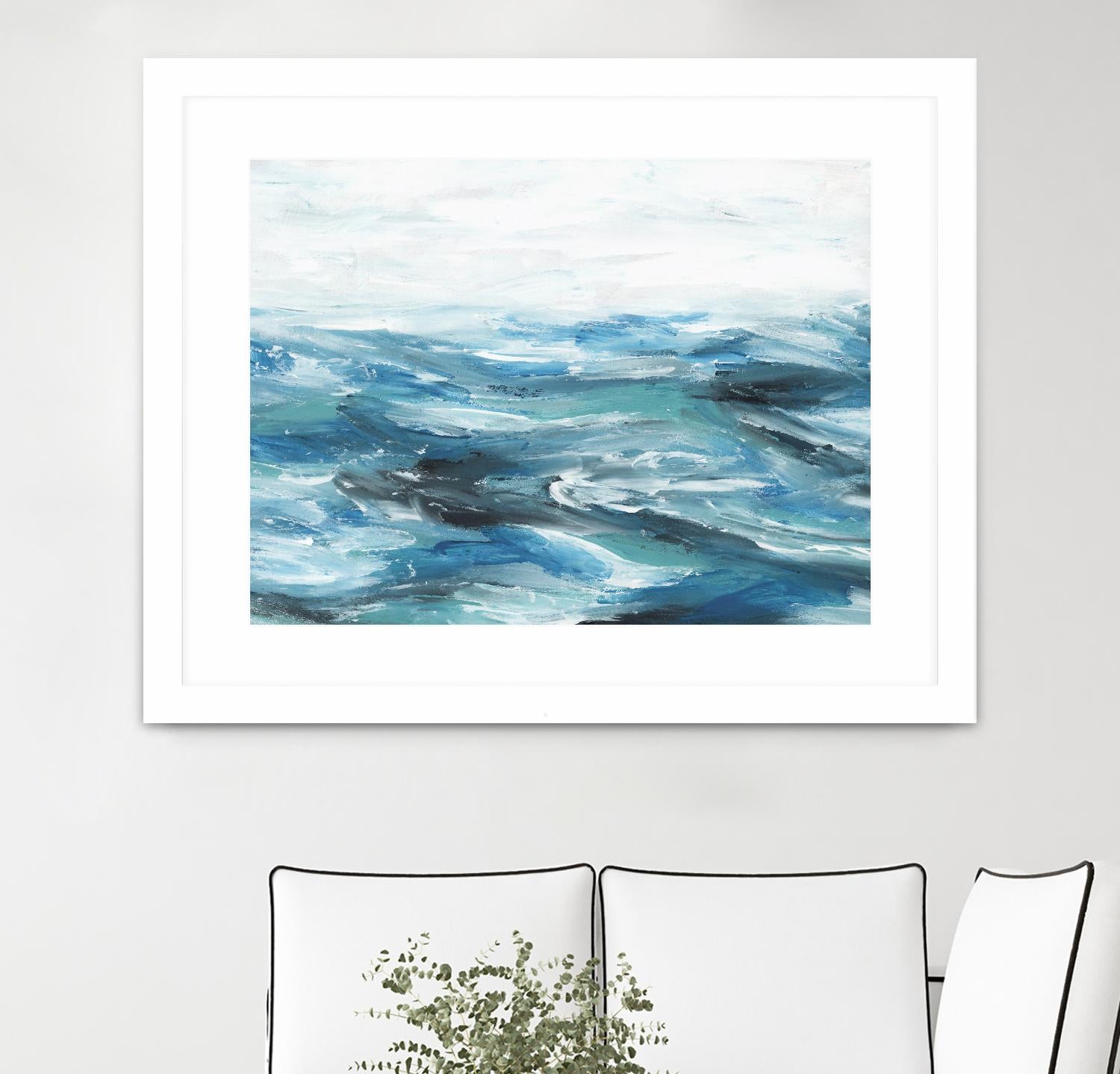 Oceanic II by Isabelle Z on GIANT ART - white sea scene