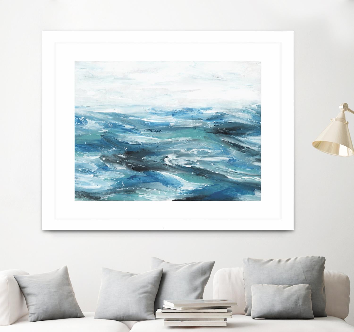 Oceanic II by Isabelle Z on GIANT ART - white sea scene
