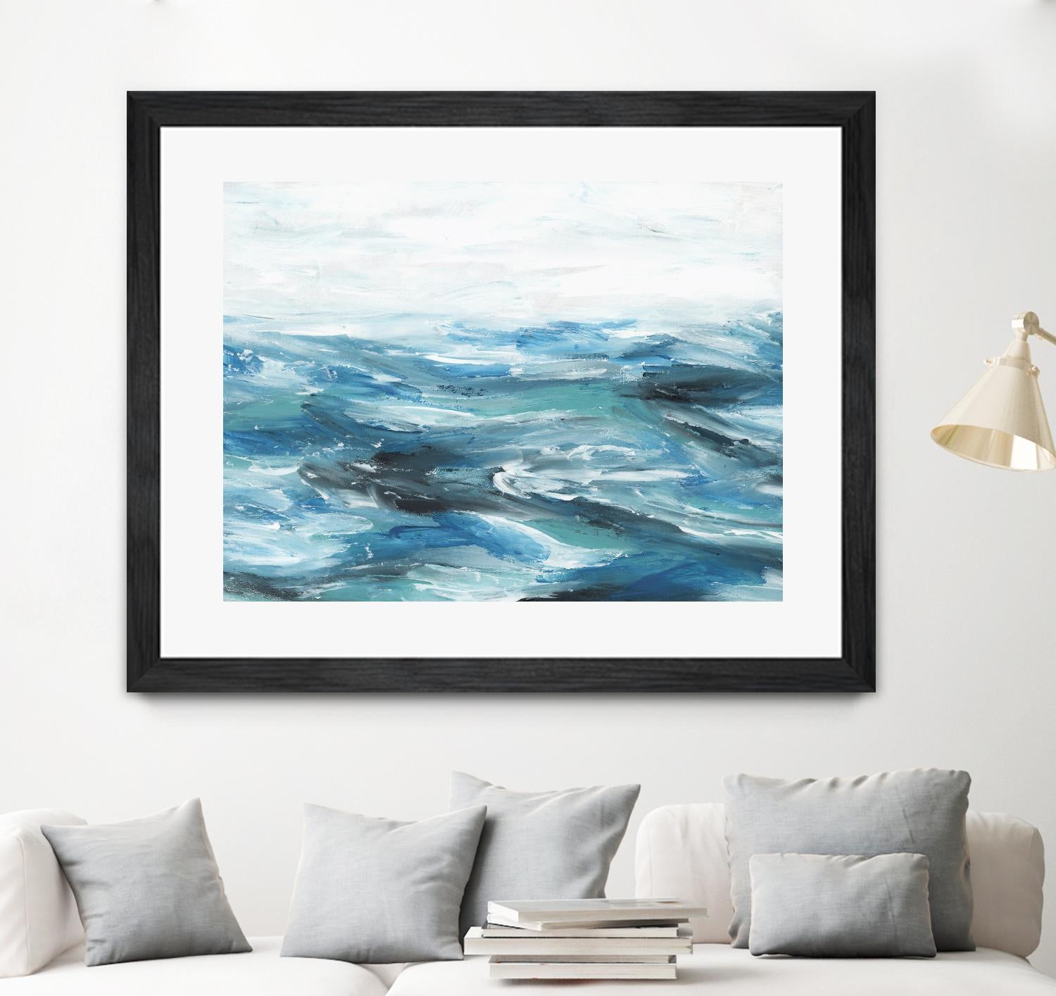 Oceanic II by Isabelle Z on GIANT ART - white sea scene