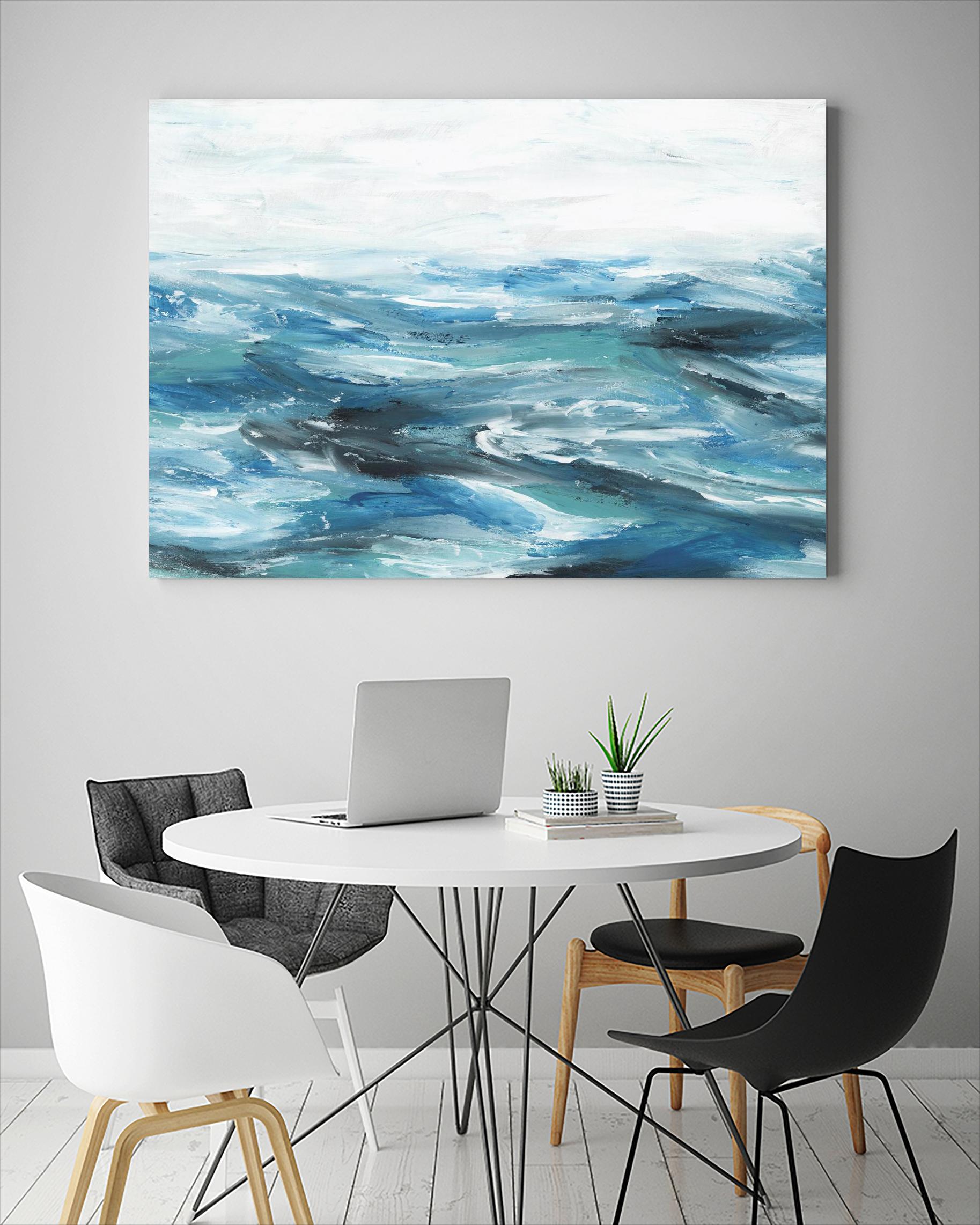 Oceanic II by Isabelle Z on GIANT ART - white sea scene