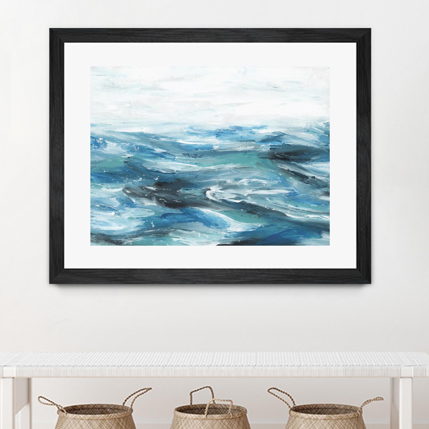 Oceanic II by Isabelle Z on GIANT ART - white sea scene