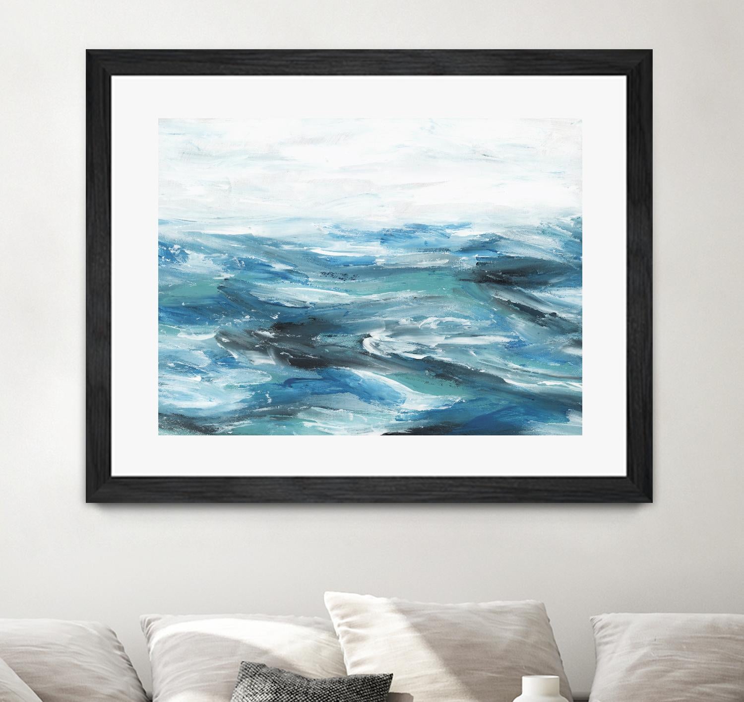Oceanic II by Isabelle Z on GIANT ART - white sea scene