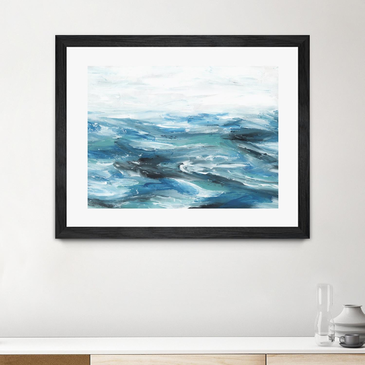 Oceanic II by Isabelle Z on GIANT ART - white sea scene