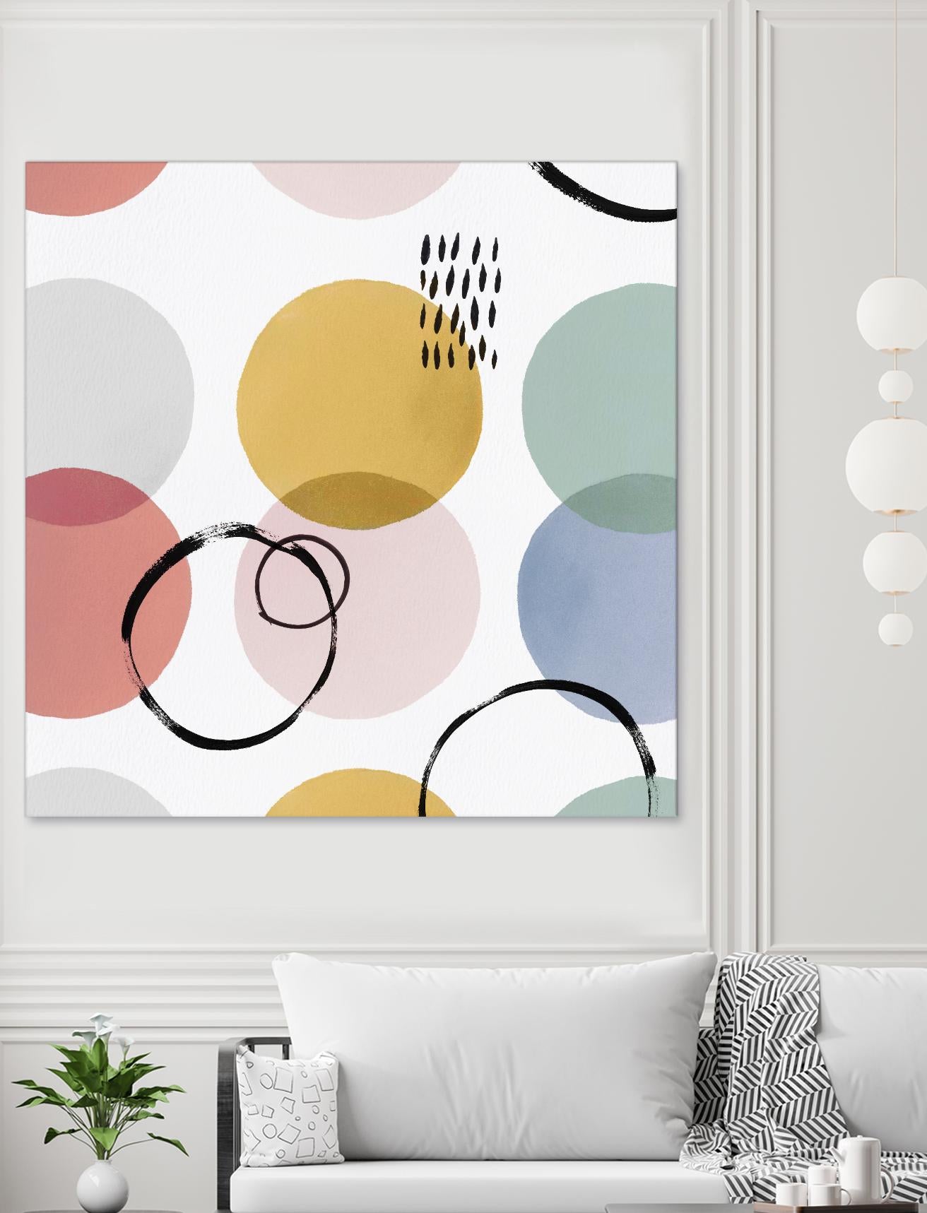 Colour Motion II by Isabelle Z on GIANT ART - red abstract