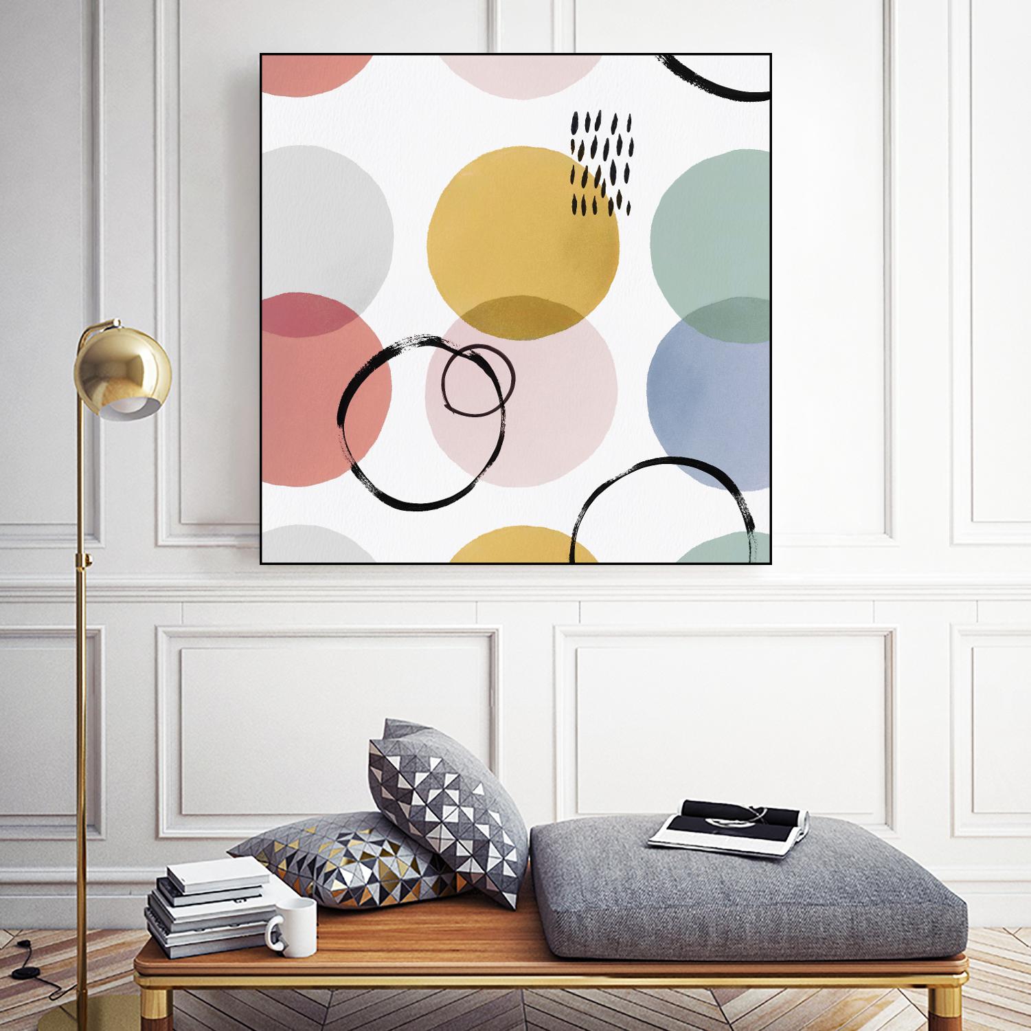 Colour Motion II by Isabelle Z on GIANT ART - red abstract