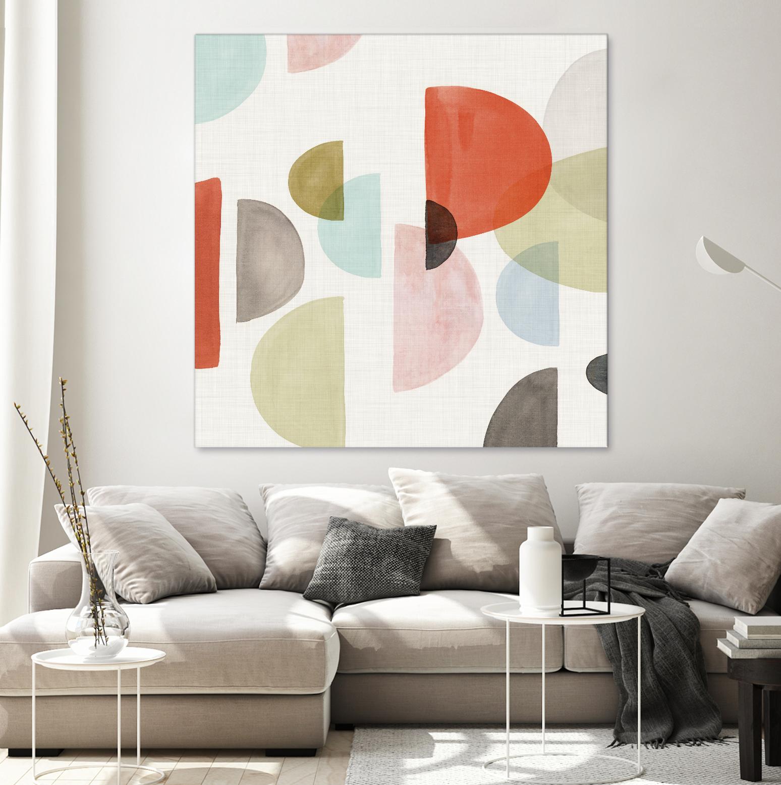 Dot Com I by Isabelle Z on GIANT ART - red abstract
