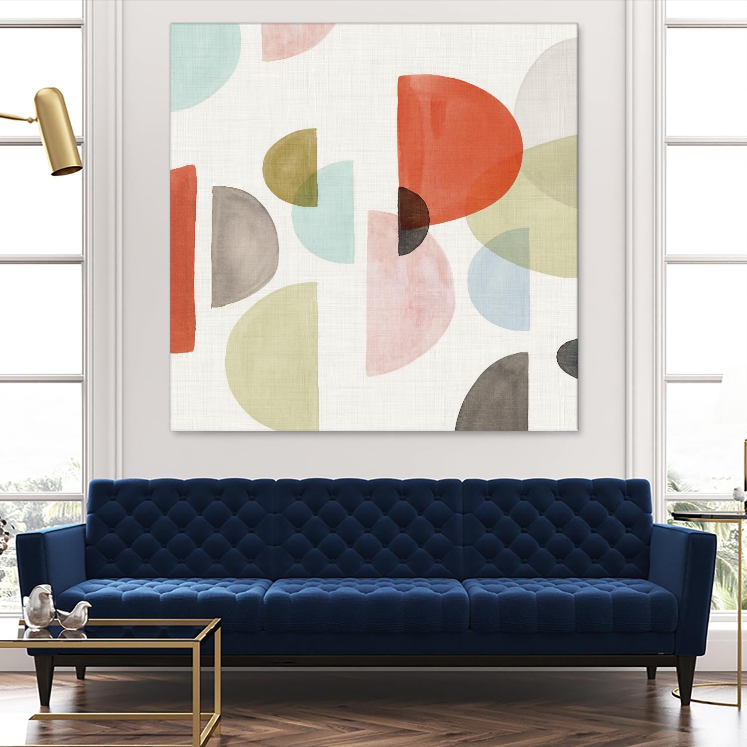 Dot Com I by Isabelle Z on GIANT ART - red abstract