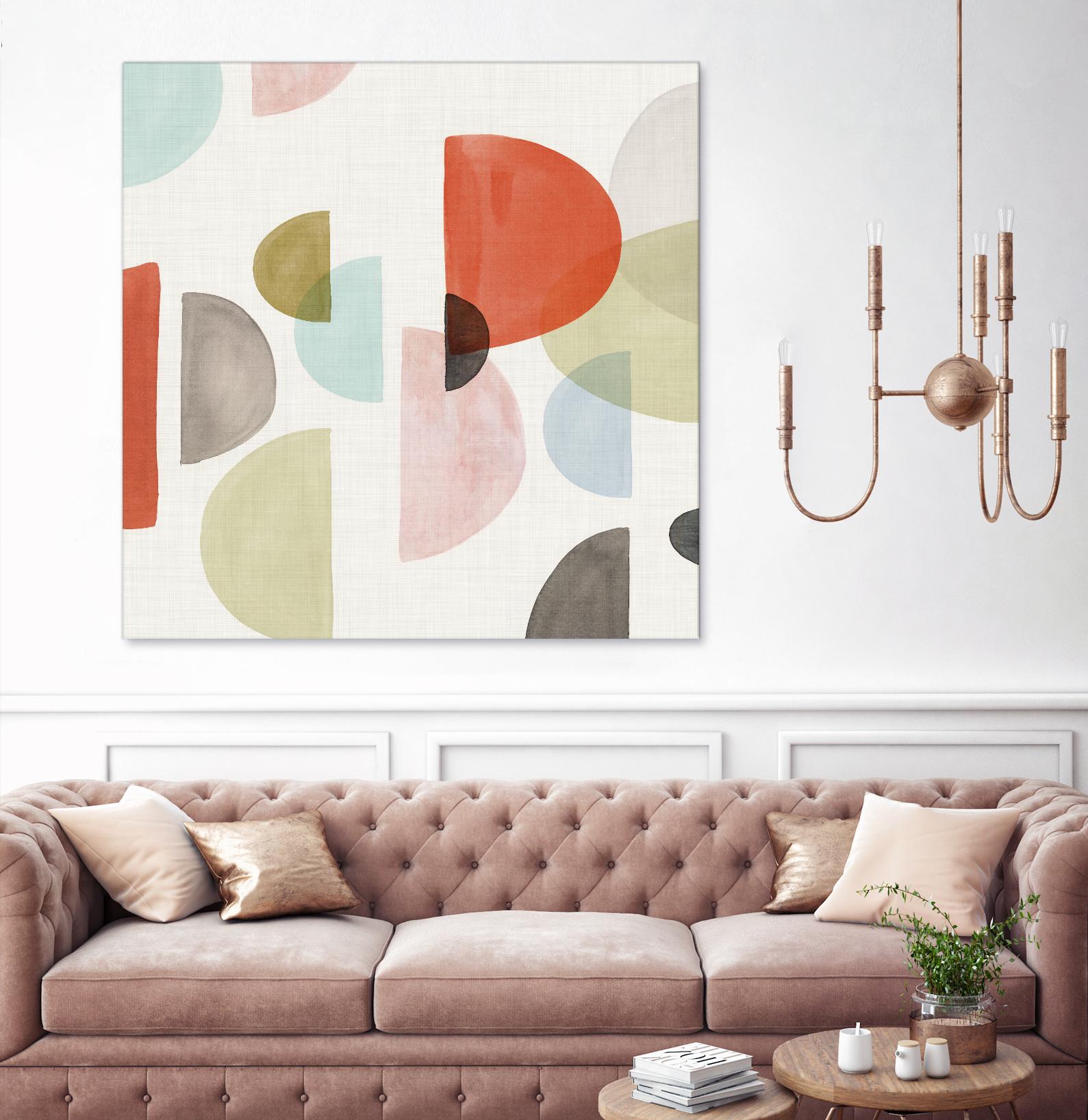 Dot Com I by Isabelle Z on GIANT ART - red abstract