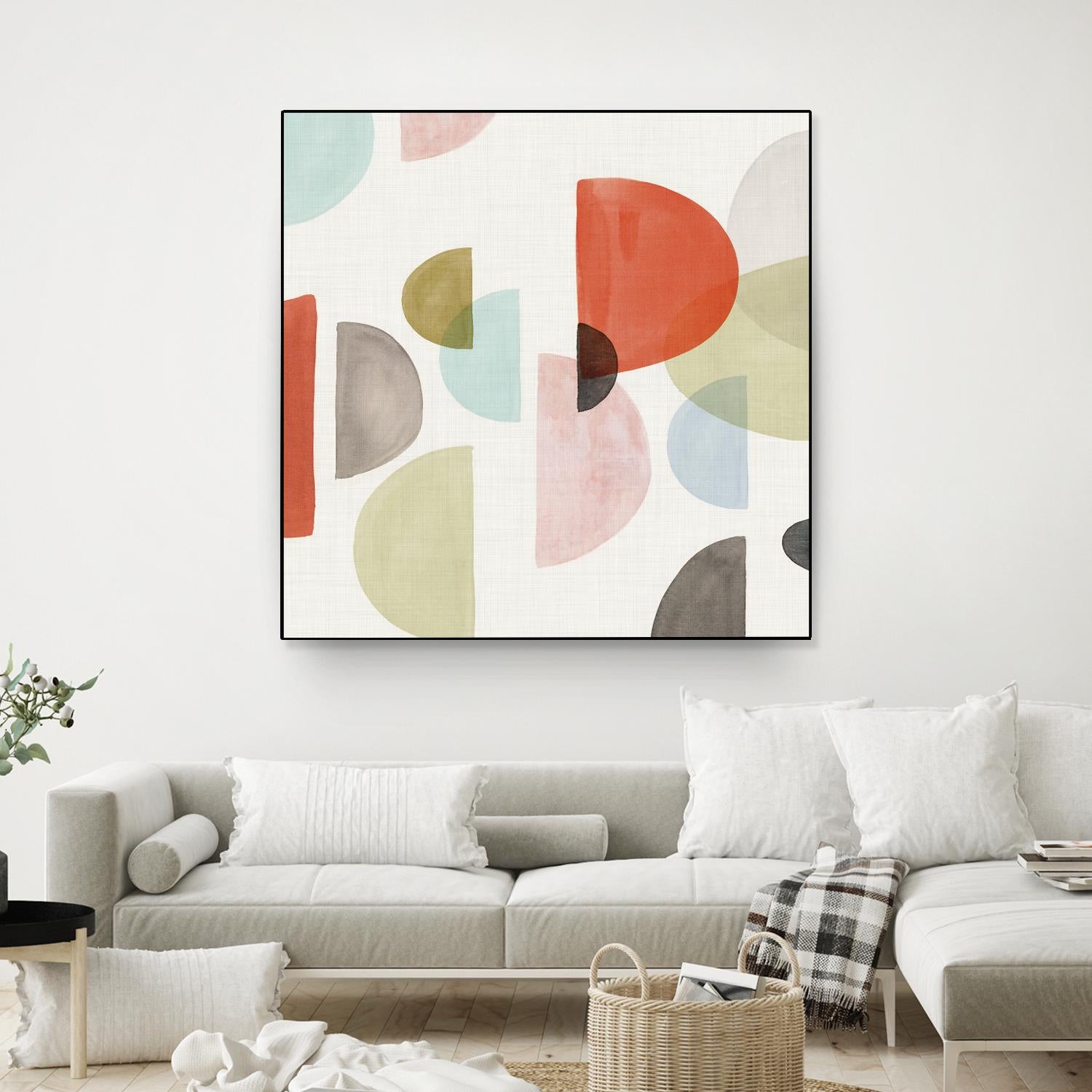 Dot Com I by Isabelle Z on GIANT ART - red abstract