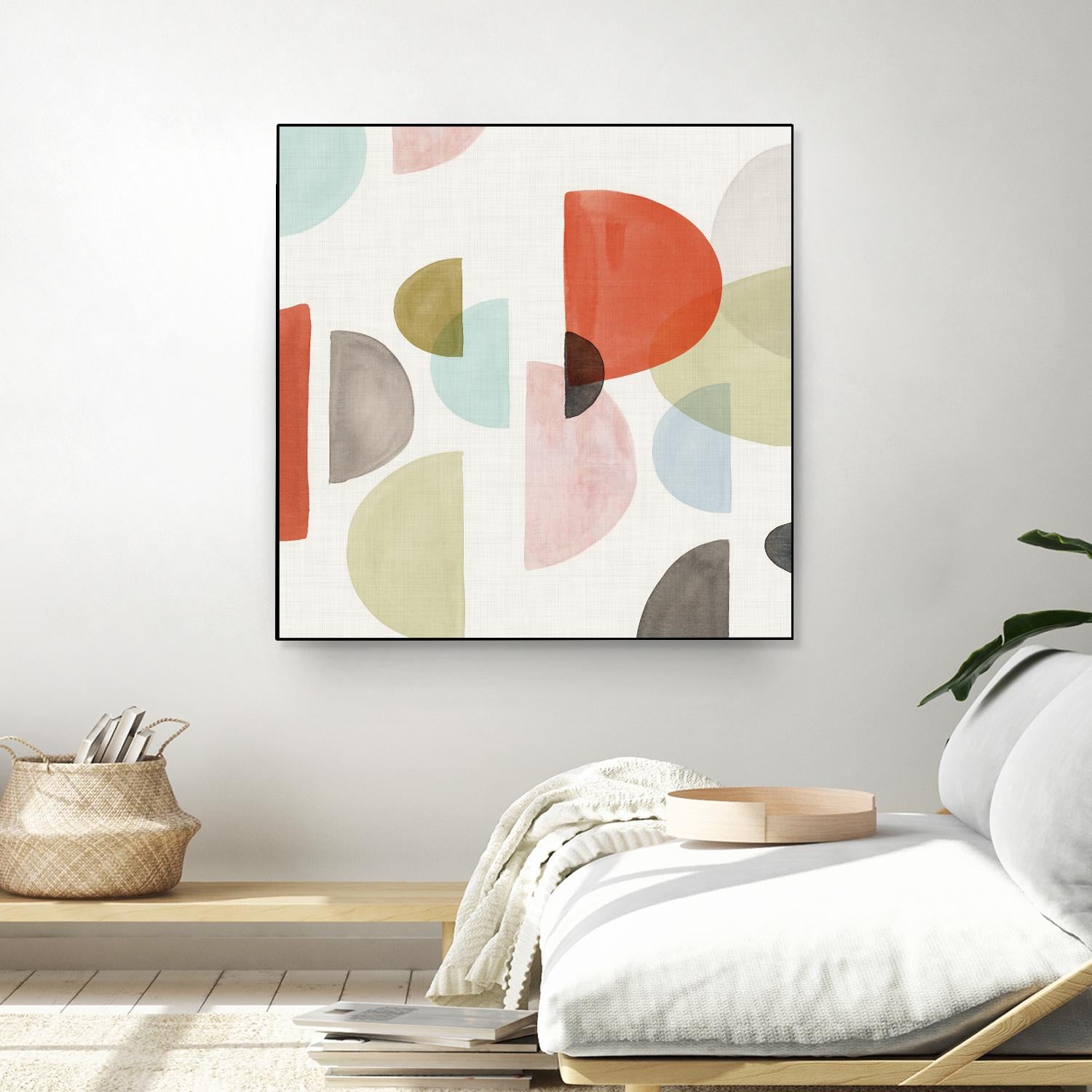 Dot Com I by Isabelle Z on GIANT ART - red abstract