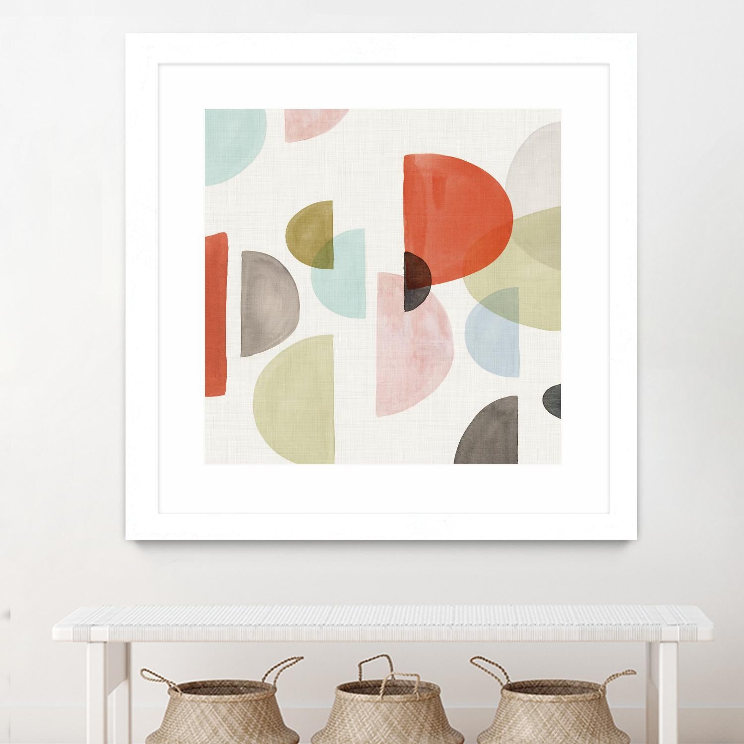 Dot Com I by Isabelle Z on GIANT ART - red abstract