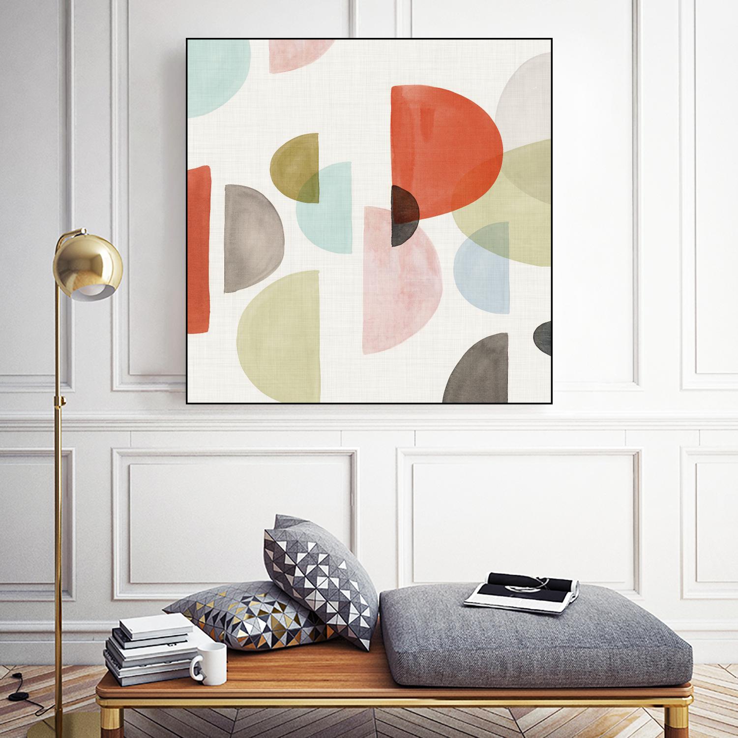 Dot Com I by Isabelle Z on GIANT ART - red abstract