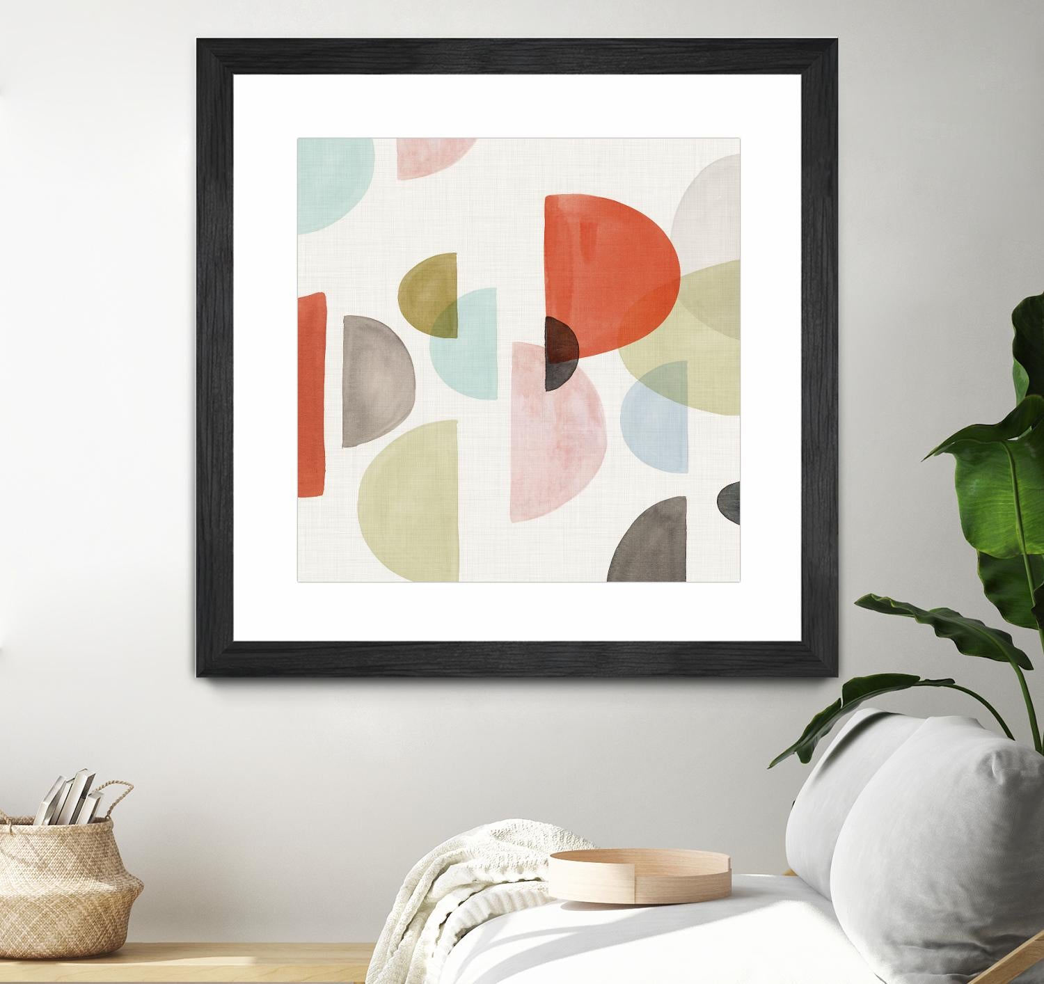 Dot Com I by Isabelle Z on GIANT ART - red abstract