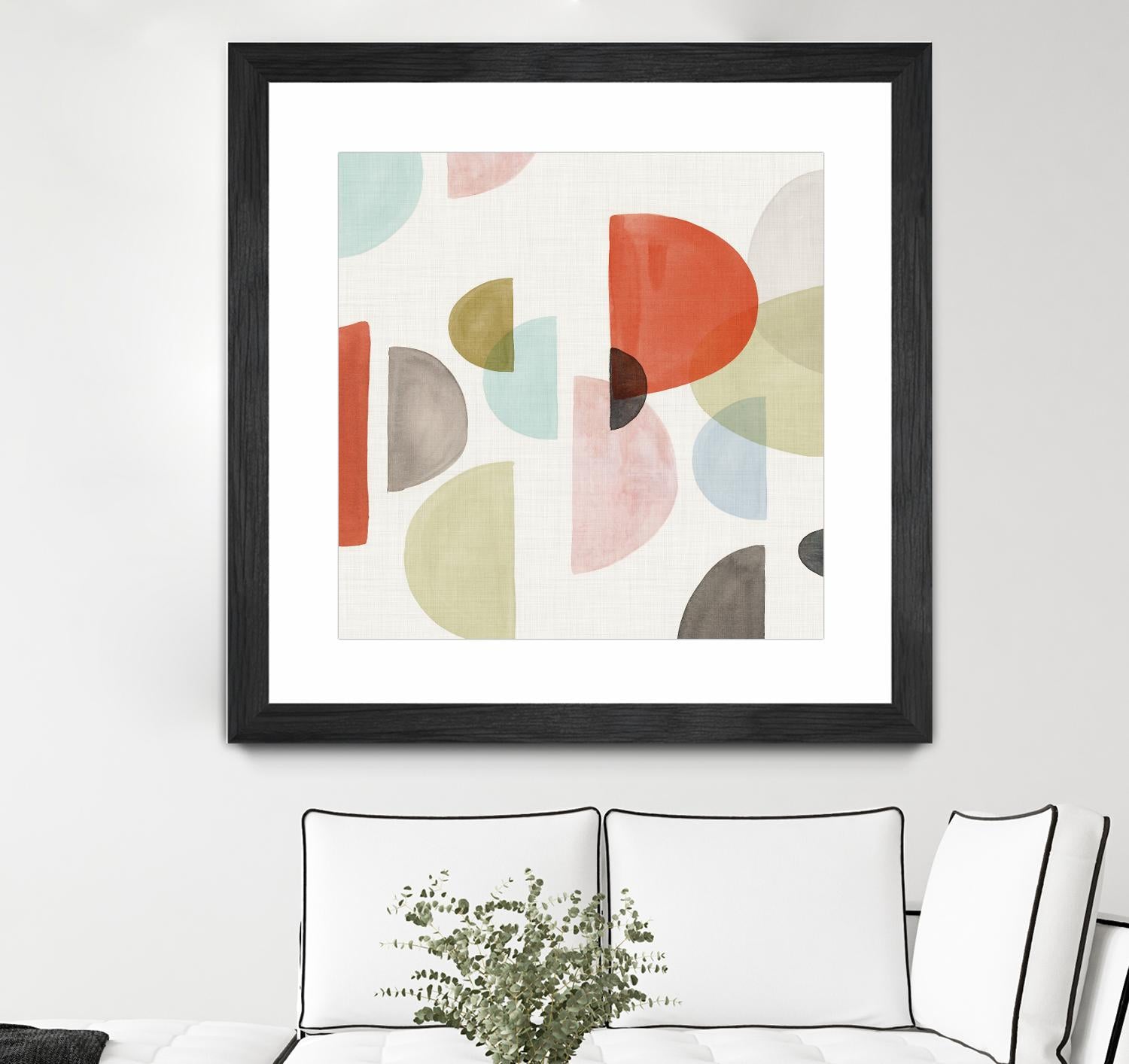 Dot Com I by Isabelle Z on GIANT ART - red abstract