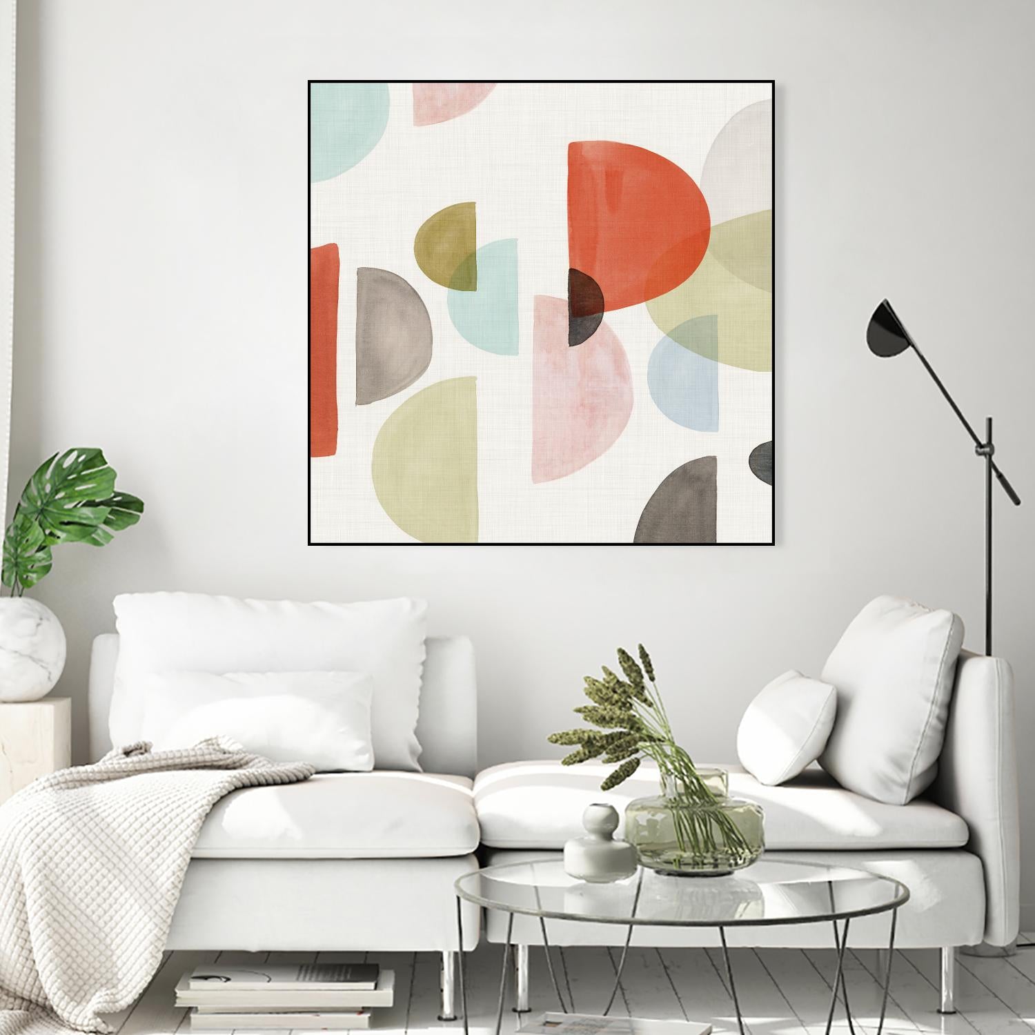 Dot Com I by Isabelle Z on GIANT ART - red abstract