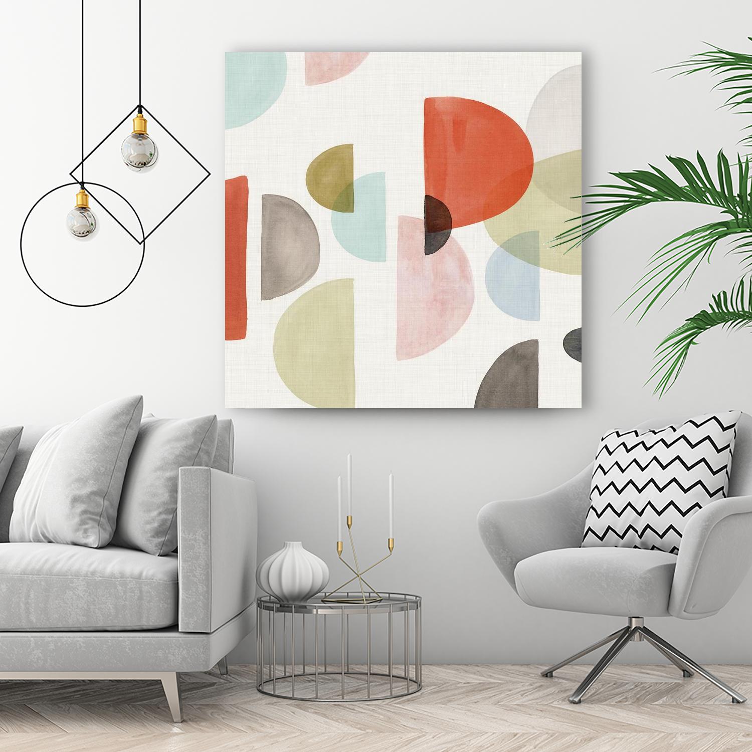 Dot Com I by Isabelle Z on GIANT ART - orange abstract