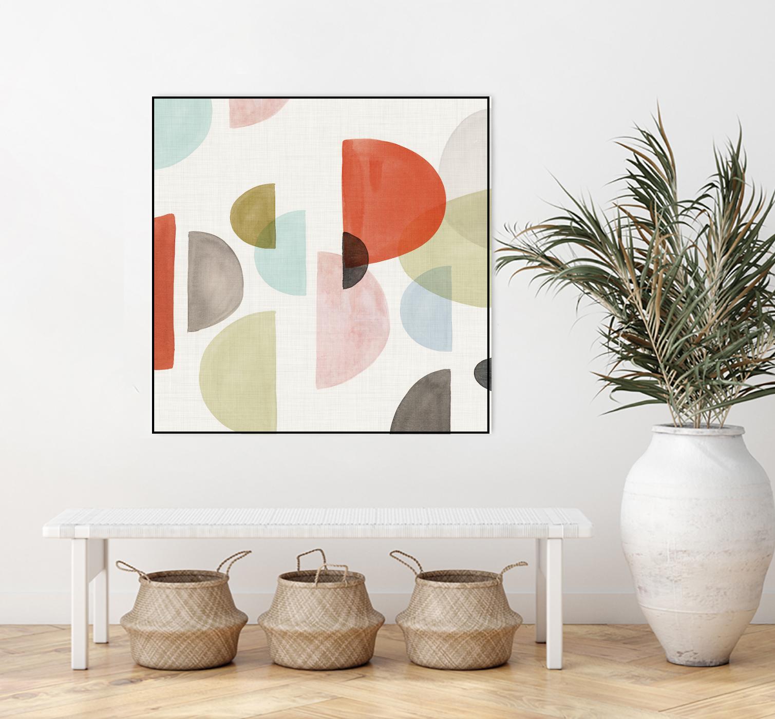 Dot Com I by Isabelle Z on GIANT ART - red abstract