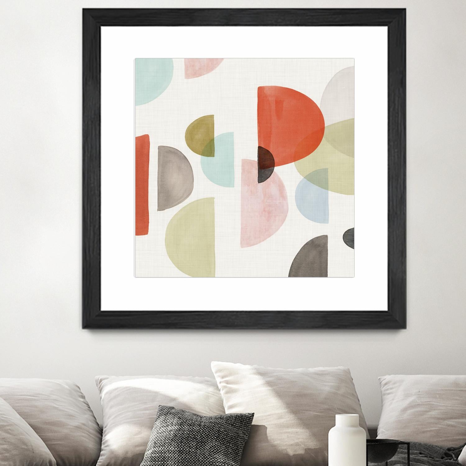 Dot Com I by Isabelle Z on GIANT ART - red abstract