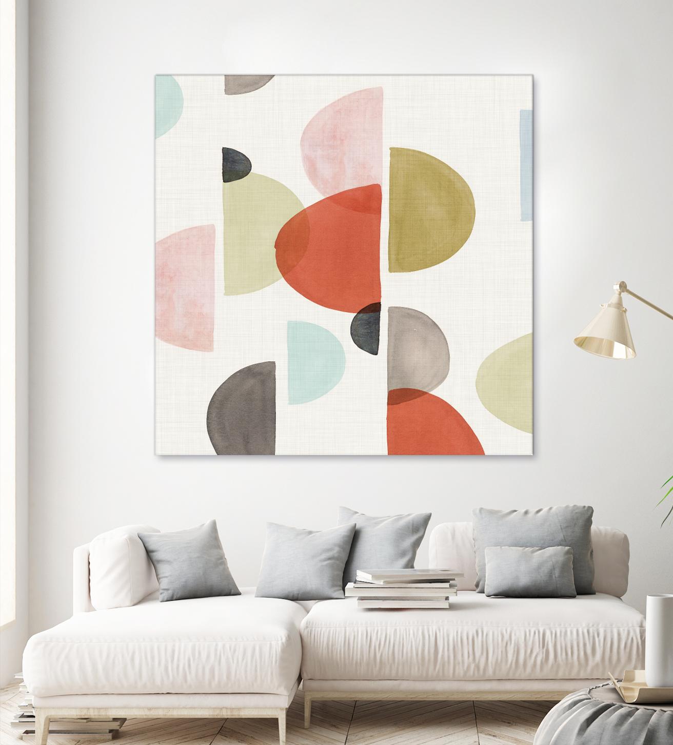 Dot Com II by Isabelle Z on GIANT ART - red abstract