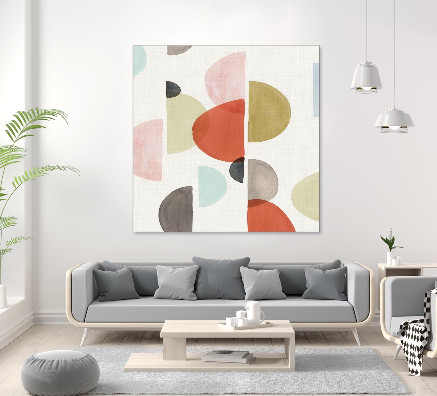 Dot Com II by Isabelle Z on GIANT ART - red abstract