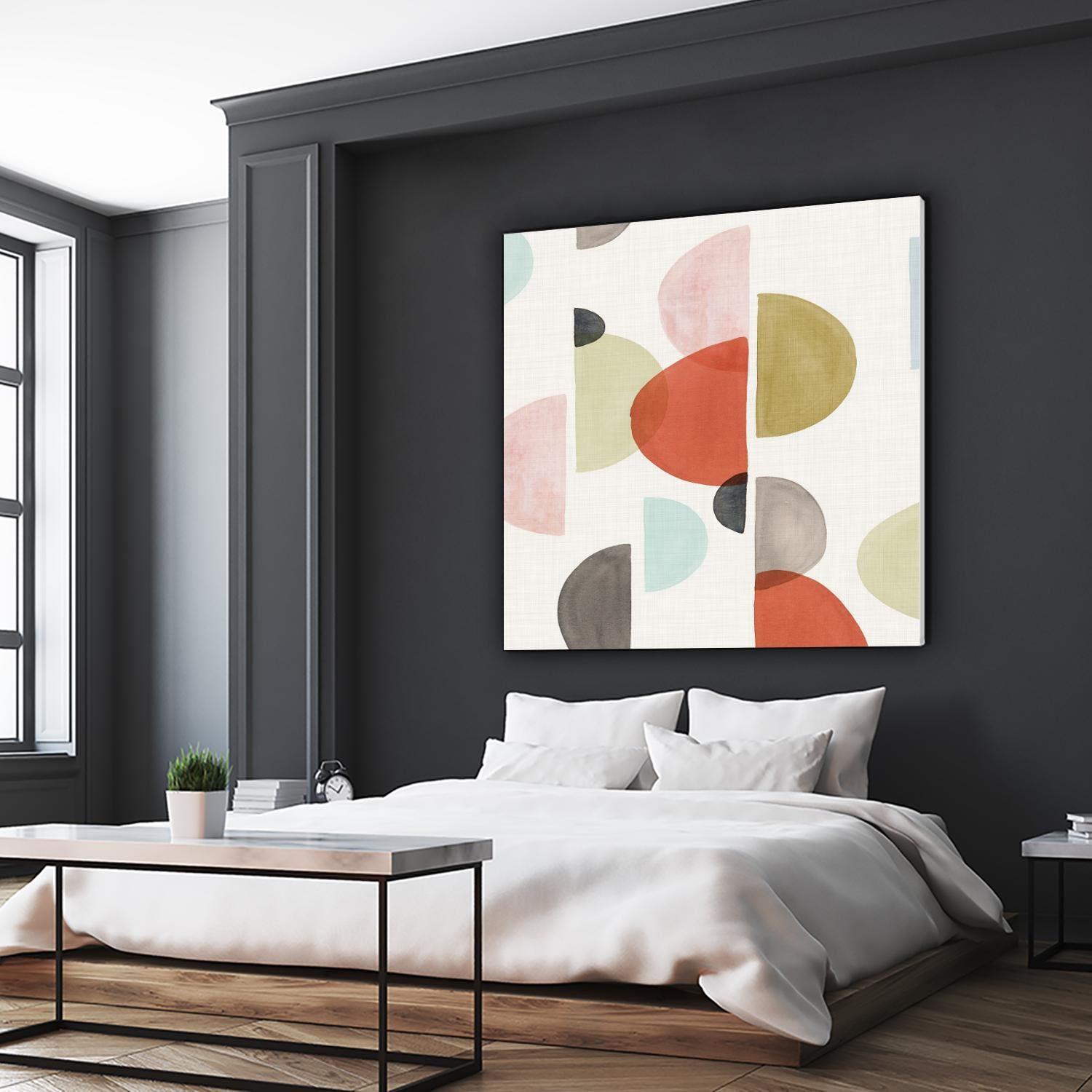 Dot Com II by Isabelle Z on GIANT ART - red abstract