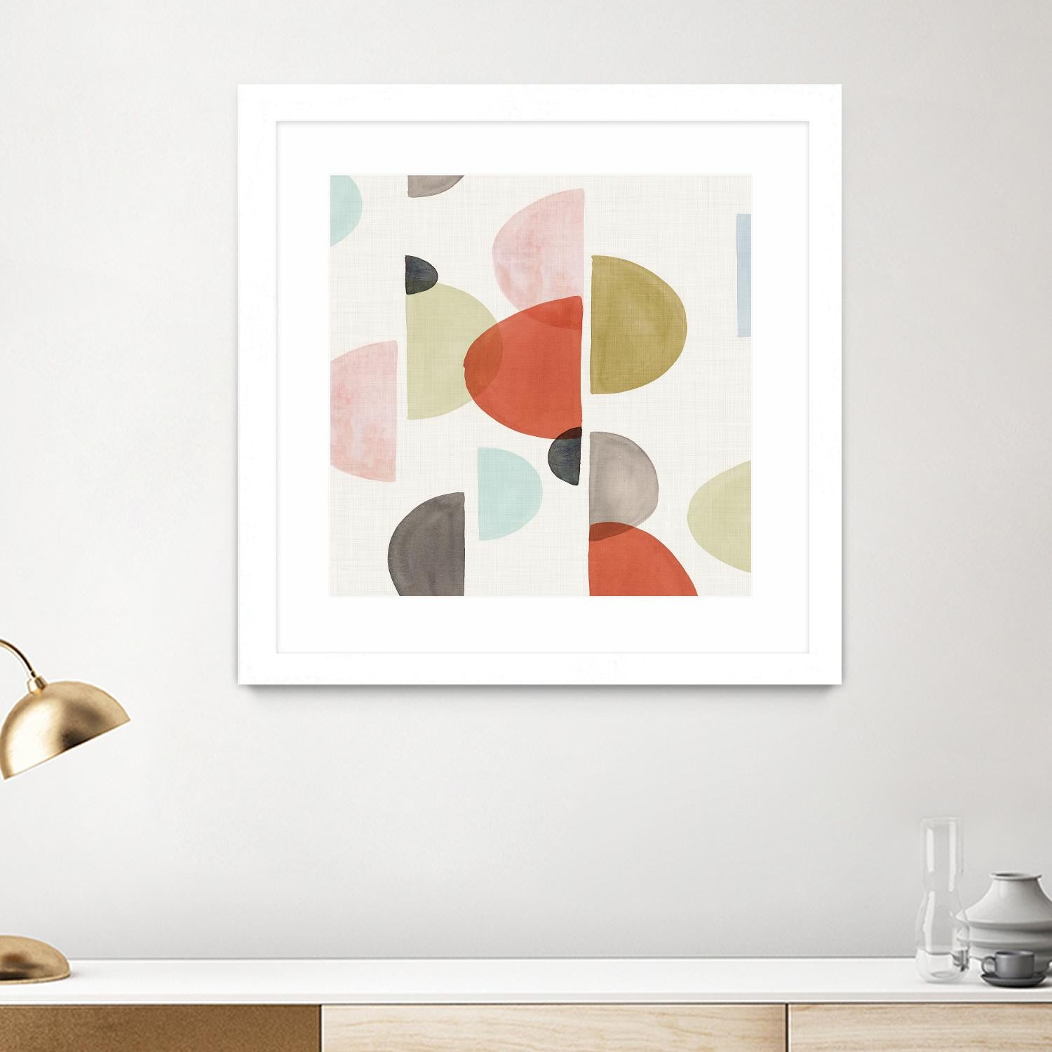 Dot Com II by Isabelle Z on GIANT ART - red abstract