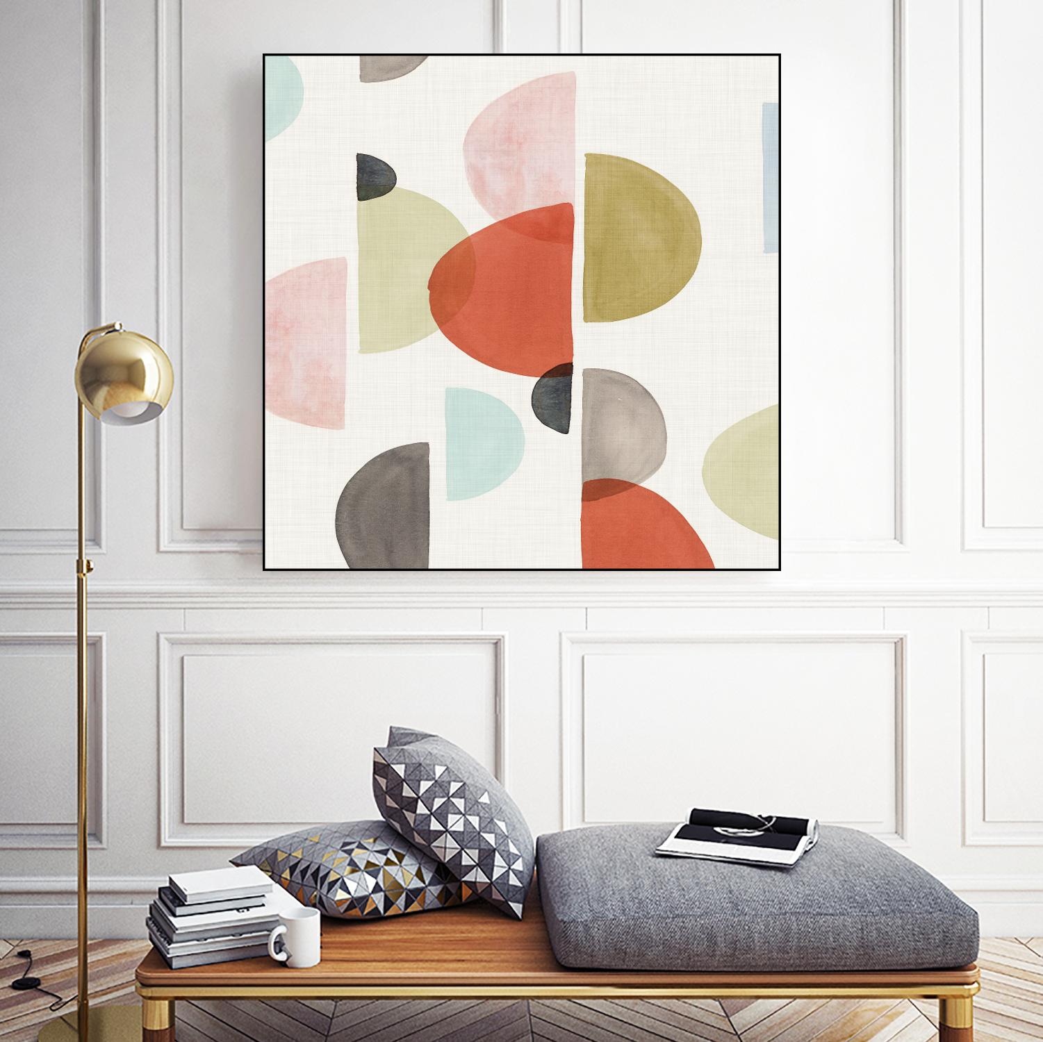 Dot Com II by Isabelle Z on GIANT ART - red abstract