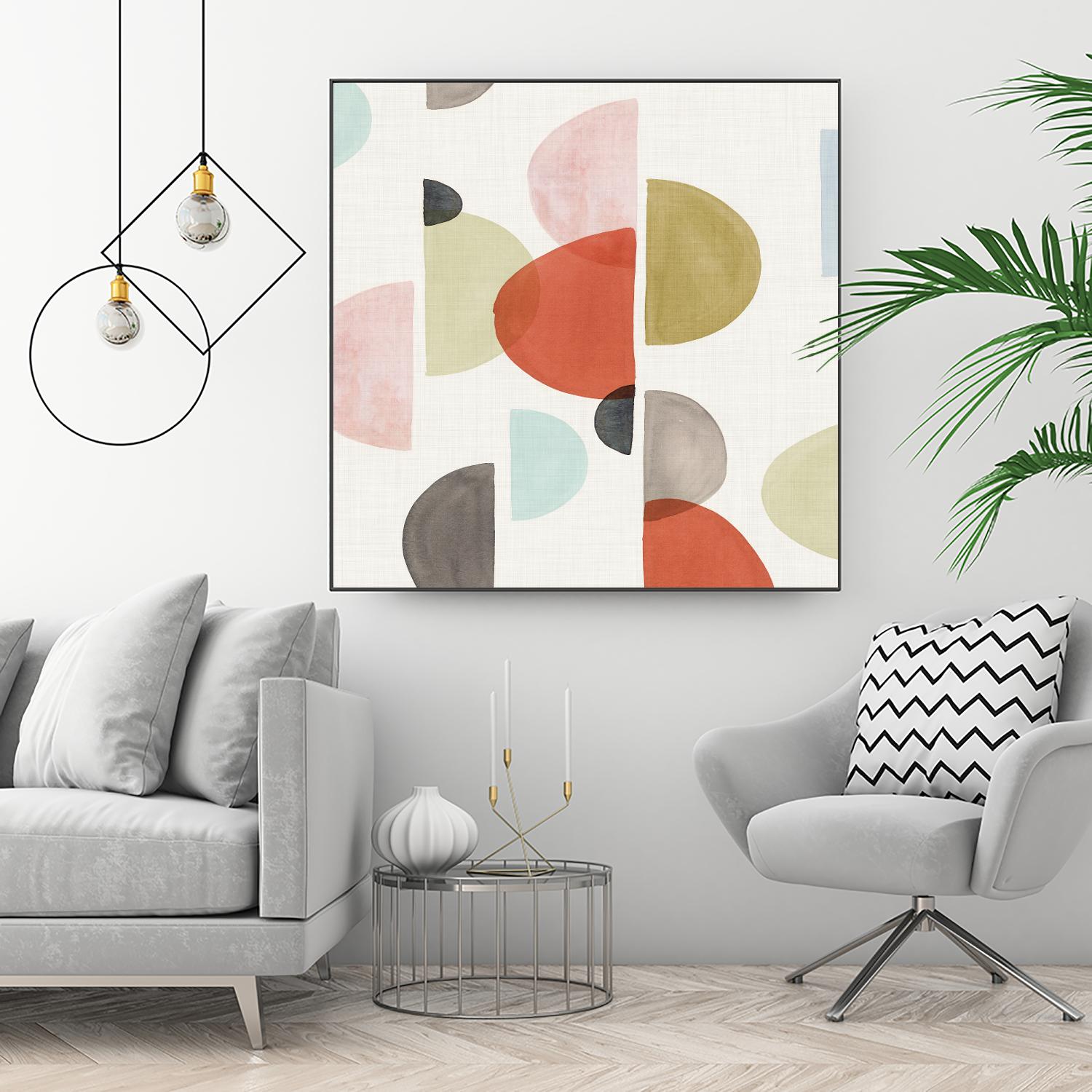 Dot Com II by Isabelle Z on GIANT ART - red abstract