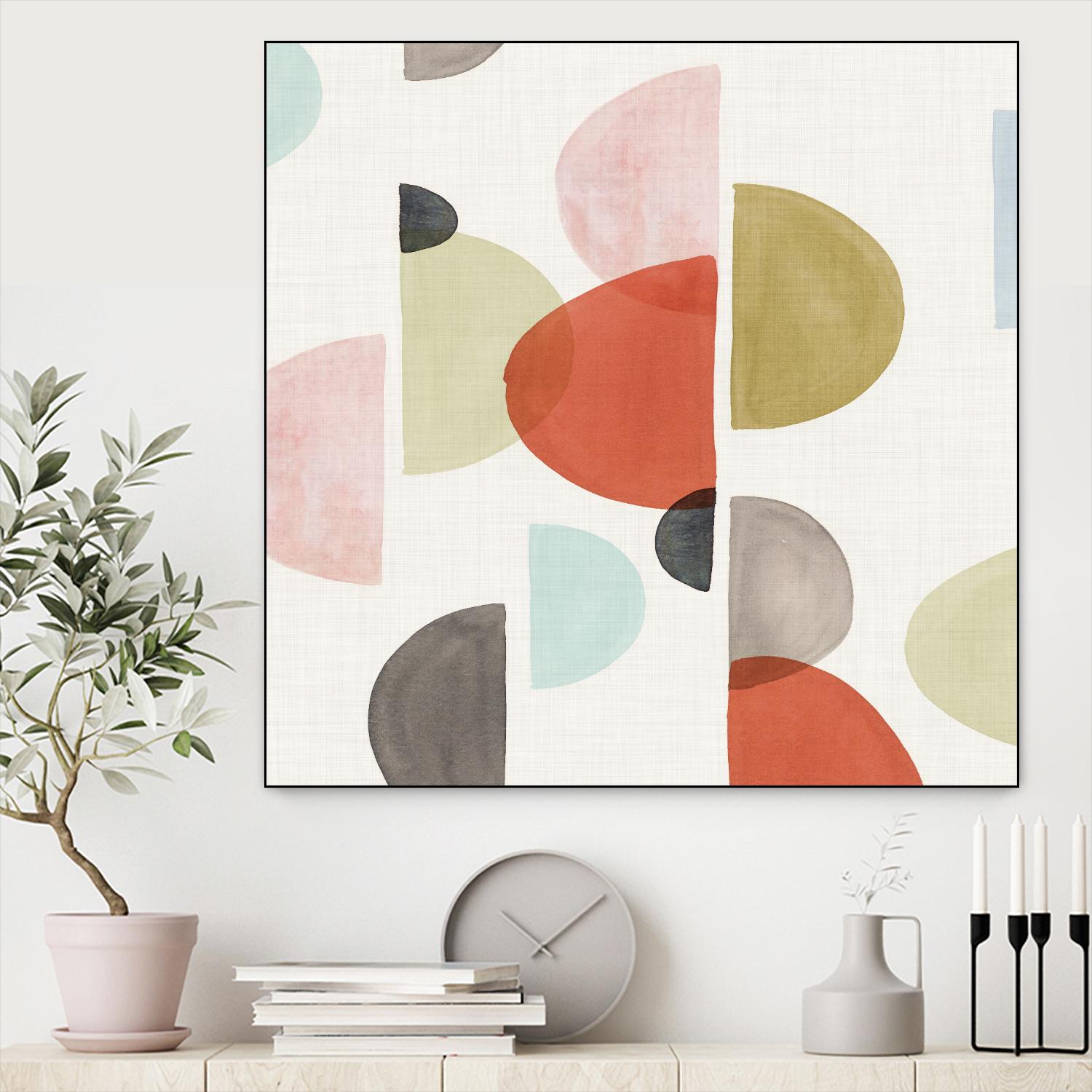 Dot Com II by Isabelle Z on GIANT ART - red abstract