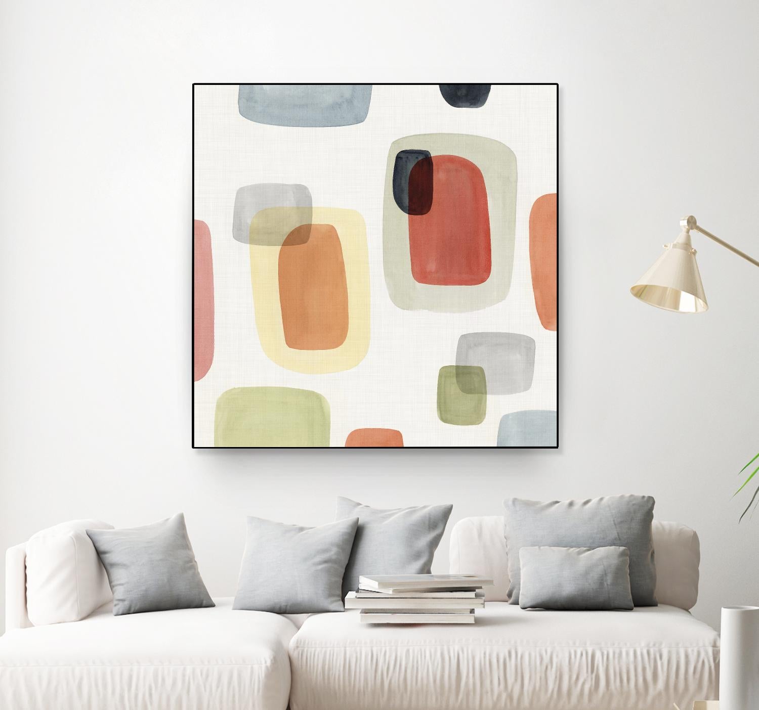 Commerce I by Isabelle Z on GIANT ART - orange abstract