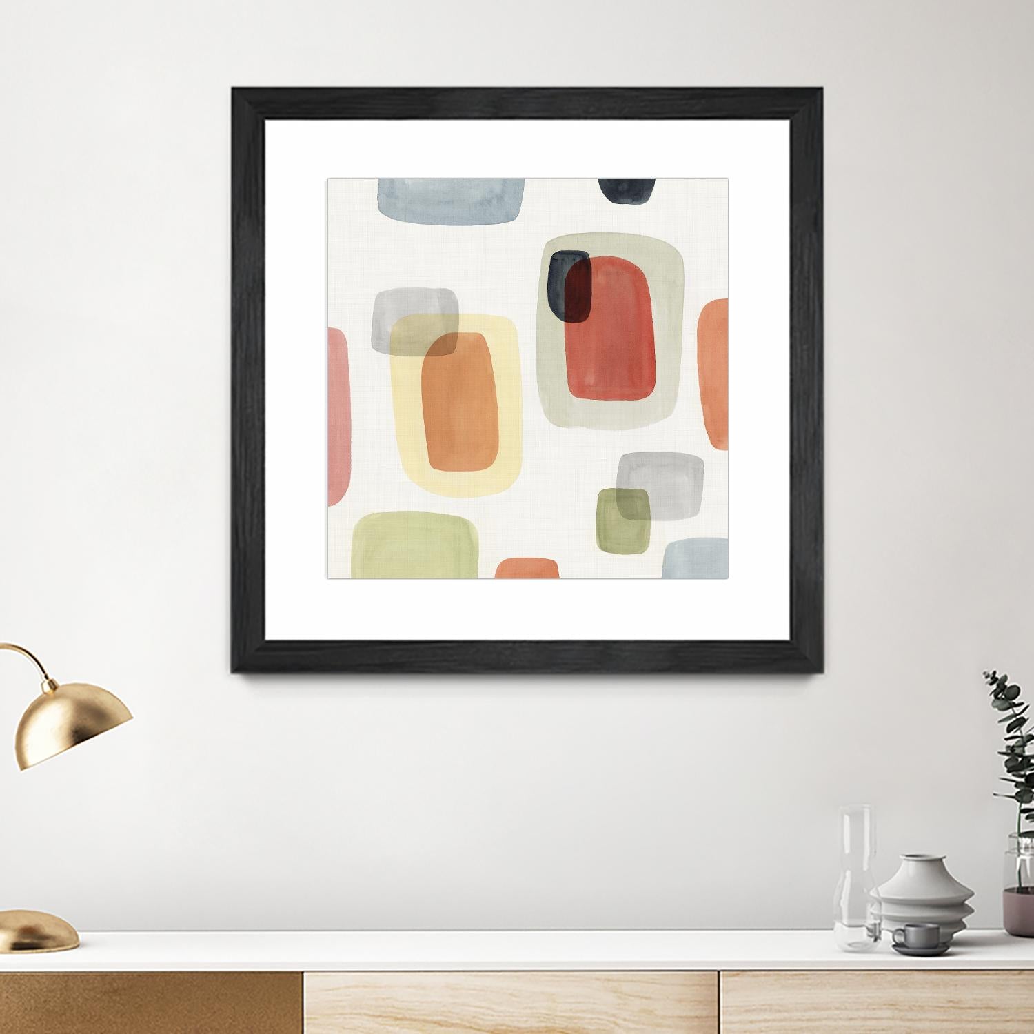 Commerce I by Isabelle Z on GIANT ART - orange abstract