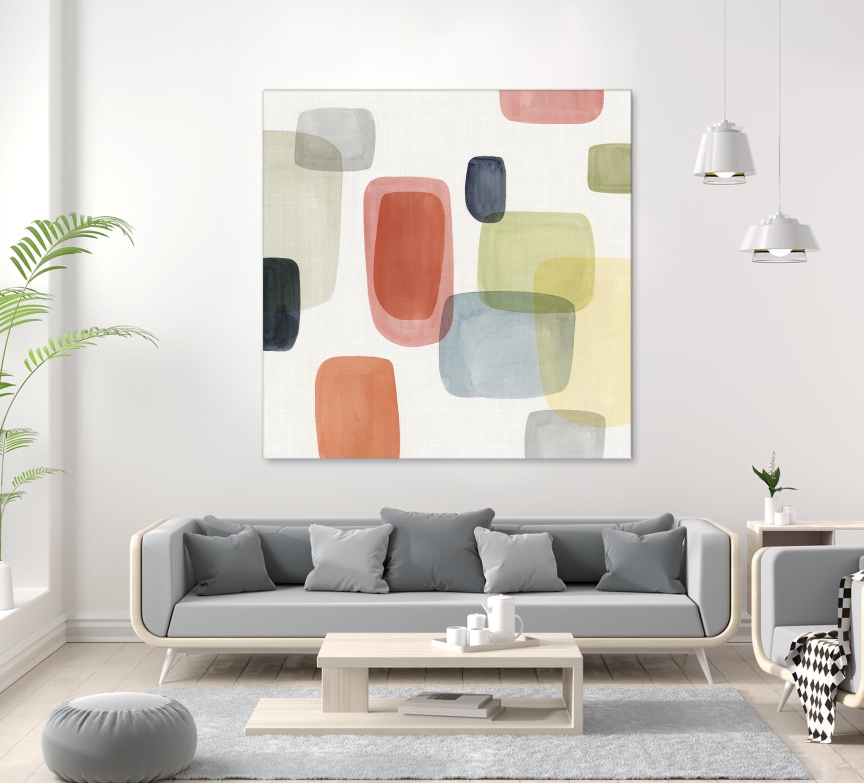 Commerce II by Isabelle Z on GIANT ART - red abstract