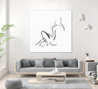 Facade II by Isabelle Z on GIANT ART - white linear drawing