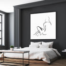 Facade II by Isabelle Z on GIANT ART - white linear drawing