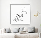 Facade II by Isabelle Z on GIANT ART - white linear drawing
