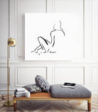 Facade II by Isabelle Z on GIANT ART - white linear drawing
