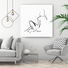 Facade II by Isabelle Z on GIANT ART - white linear drawing