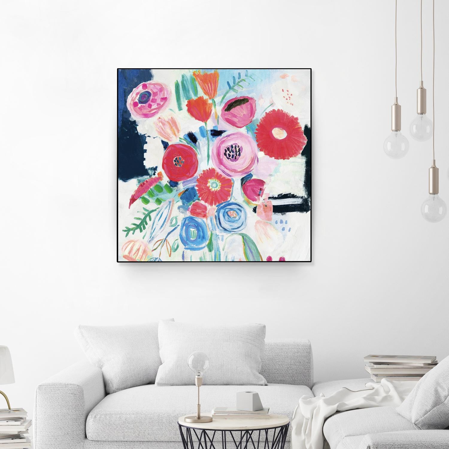 Fresh Florals II by Farida Zaman on GIANT ART - white floral