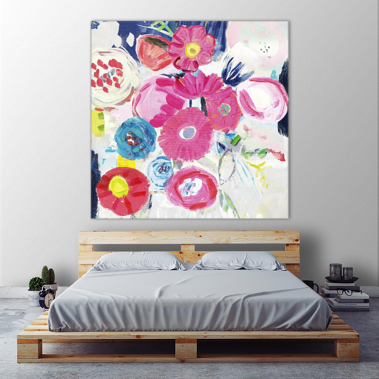 Fresh Florals III by Farida Zaman on GIANT ART - white floral