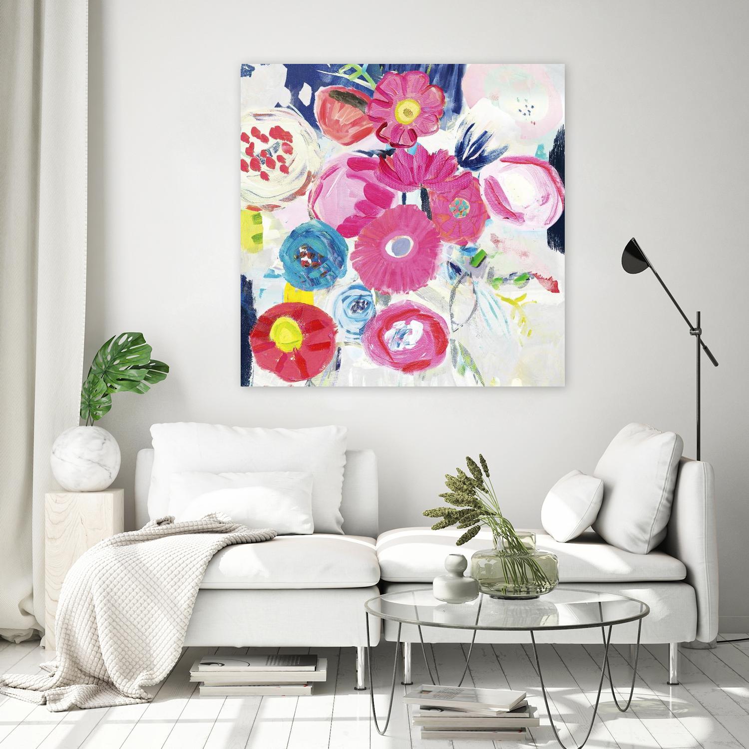 Fresh Florals III by Farida Zaman on GIANT ART - white floral