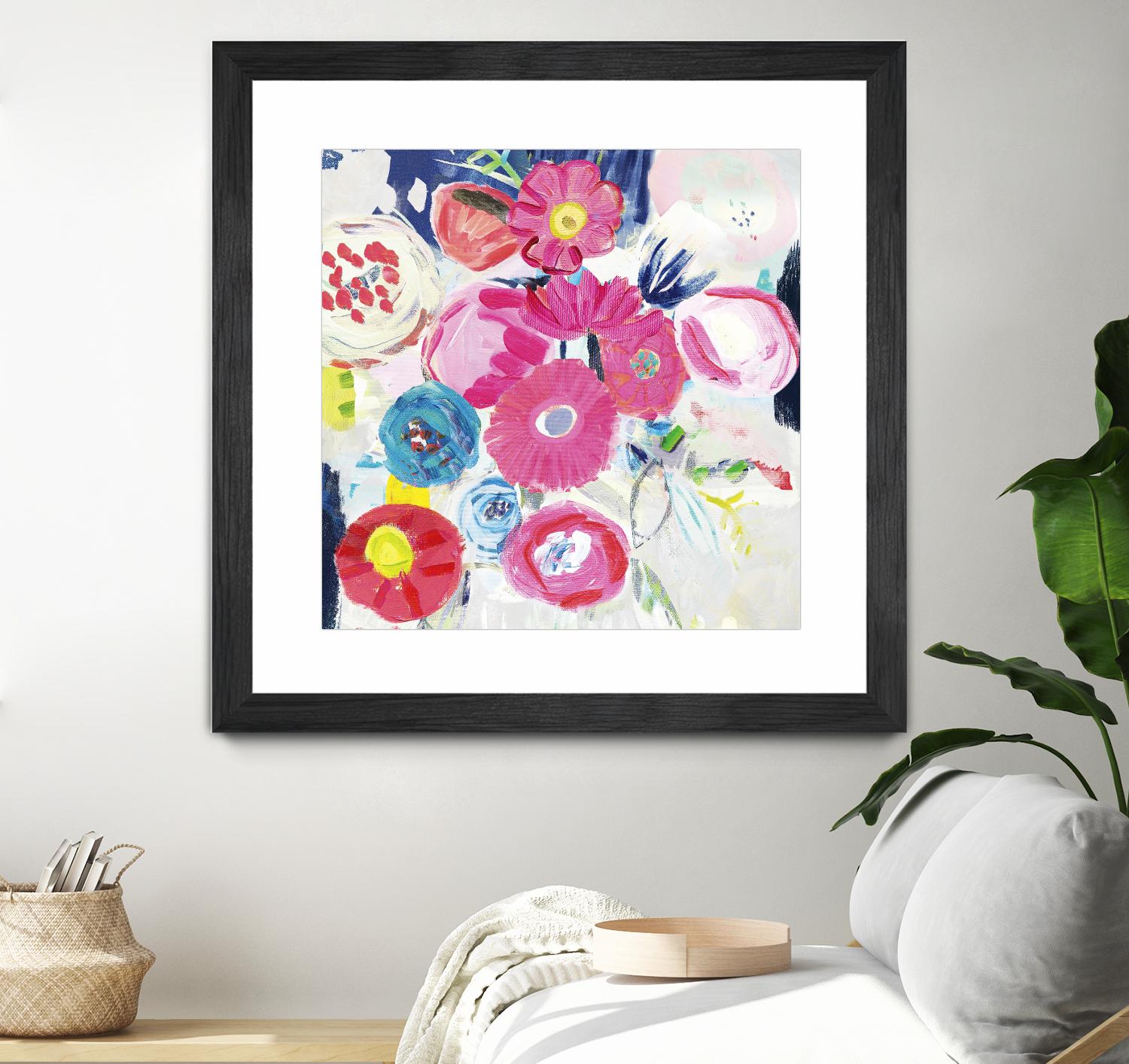 Fresh Florals III by Farida Zaman on GIANT ART - white floral
