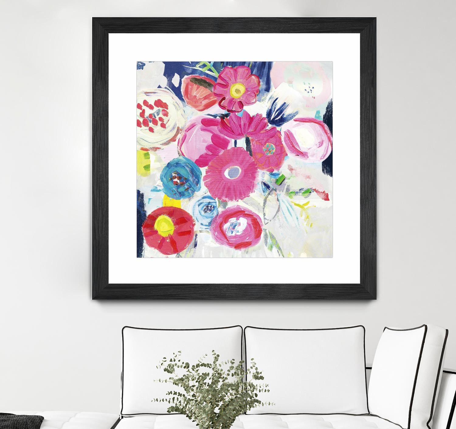 Fresh Florals III by Farida Zaman on GIANT ART - white floral