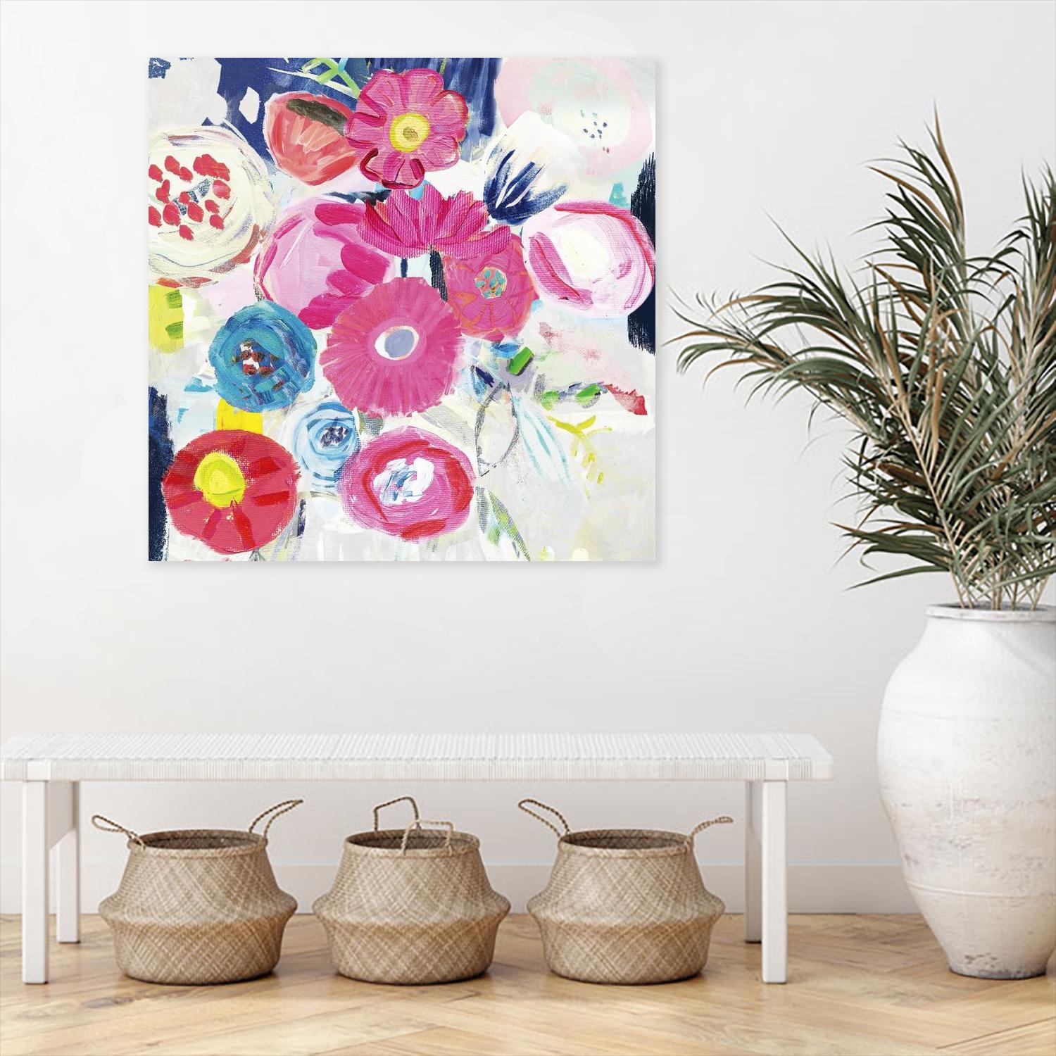 Fresh Florals III by Farida Zaman on GIANT ART - white floral