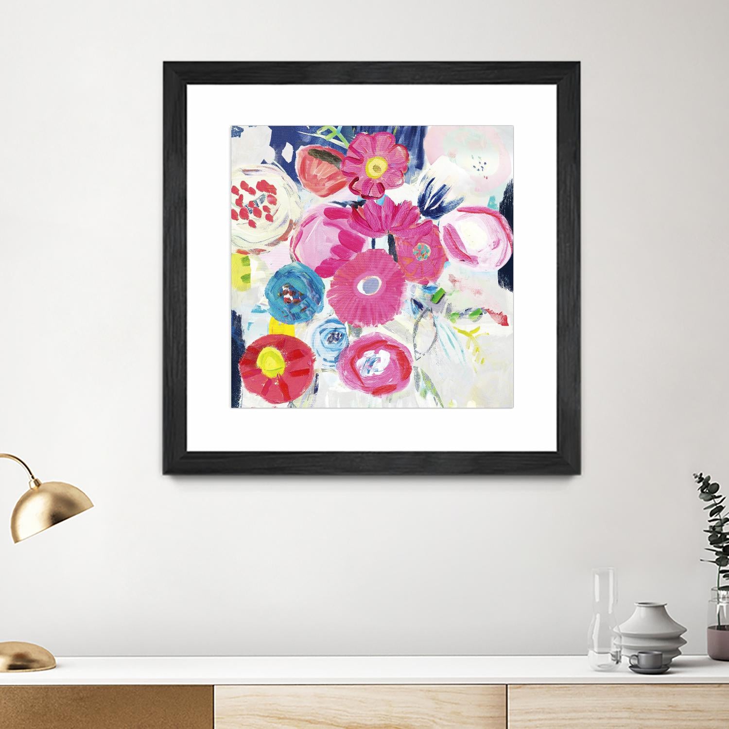 Fresh Florals III by Farida Zaman on GIANT ART - white floral