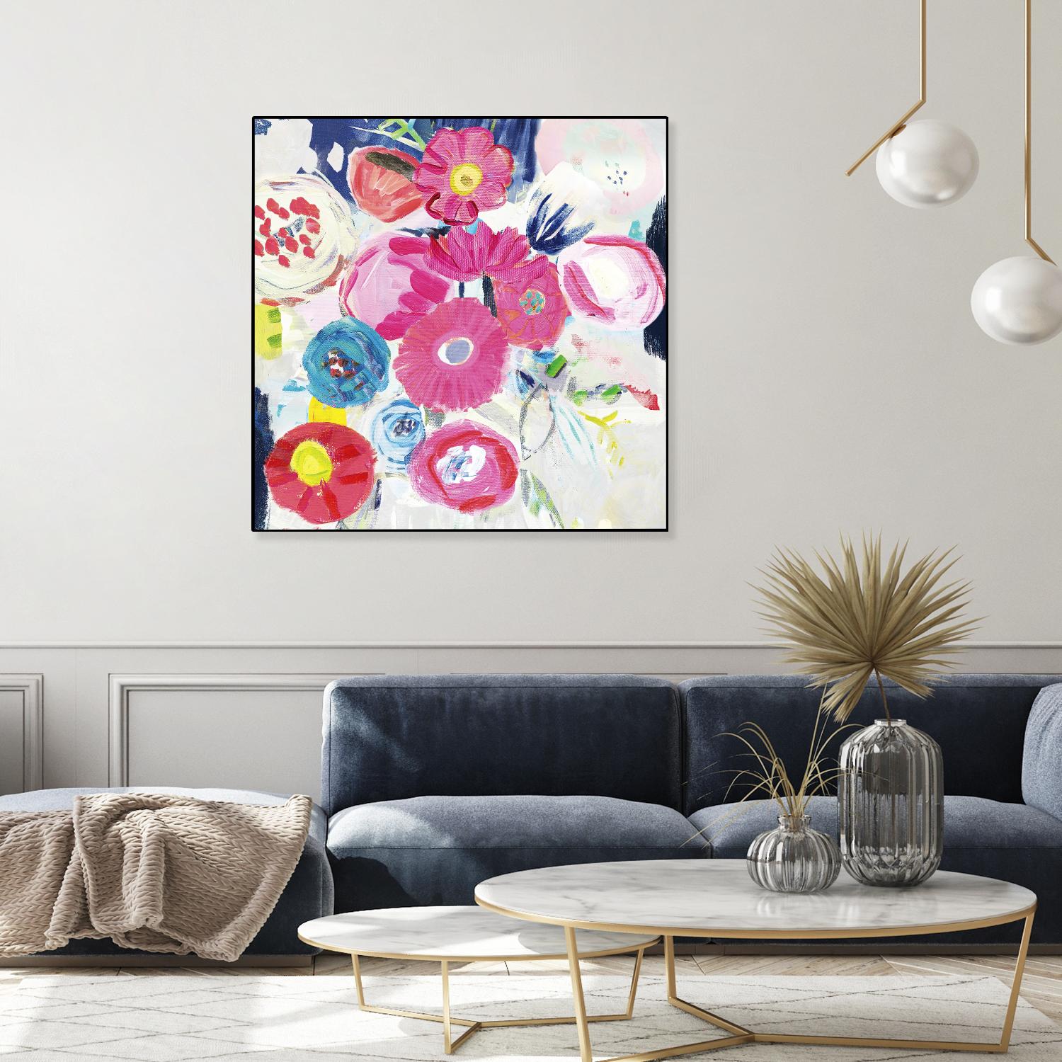 Fresh Florals III by Farida Zaman on GIANT ART - white floral