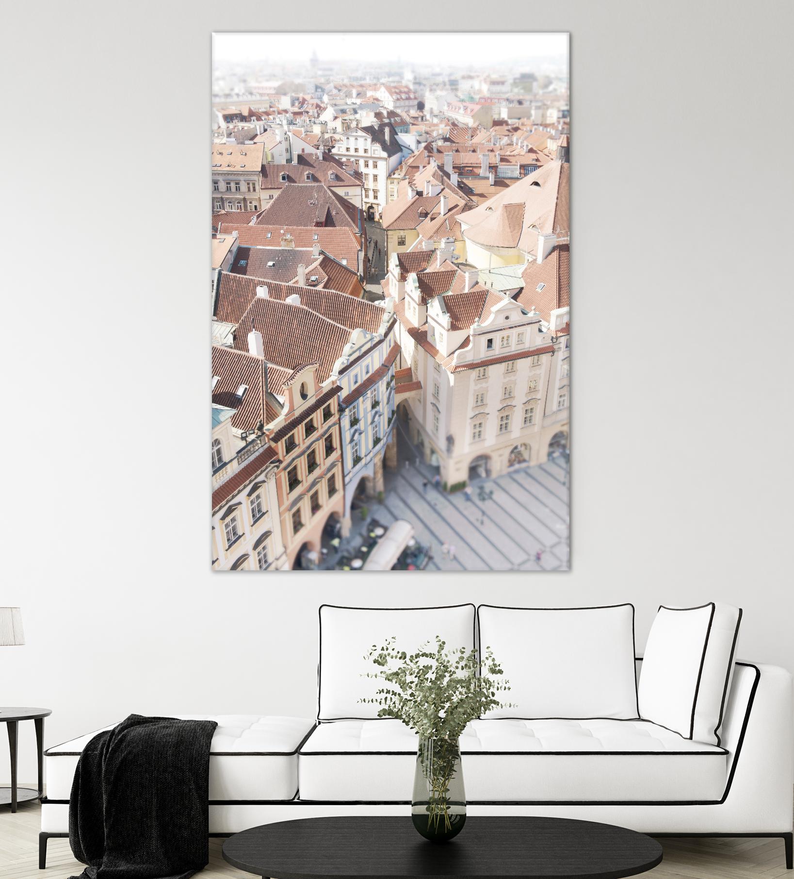 Prague by Georgianna Lane on GIANT ART - white city scene