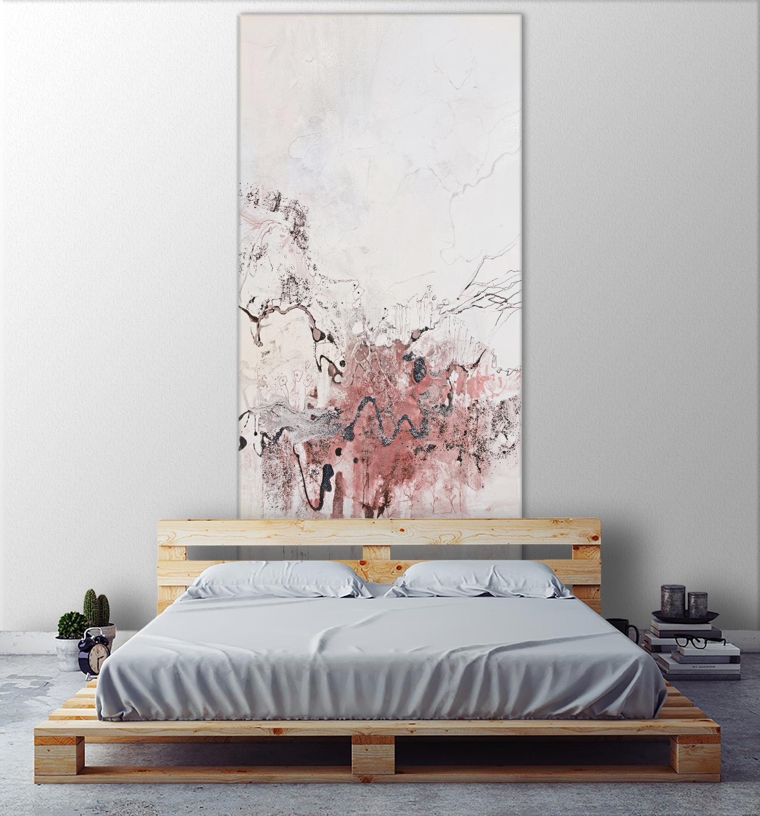 Stained Rose Version by Jennifer Gardner on GIANT ART - pink abstract